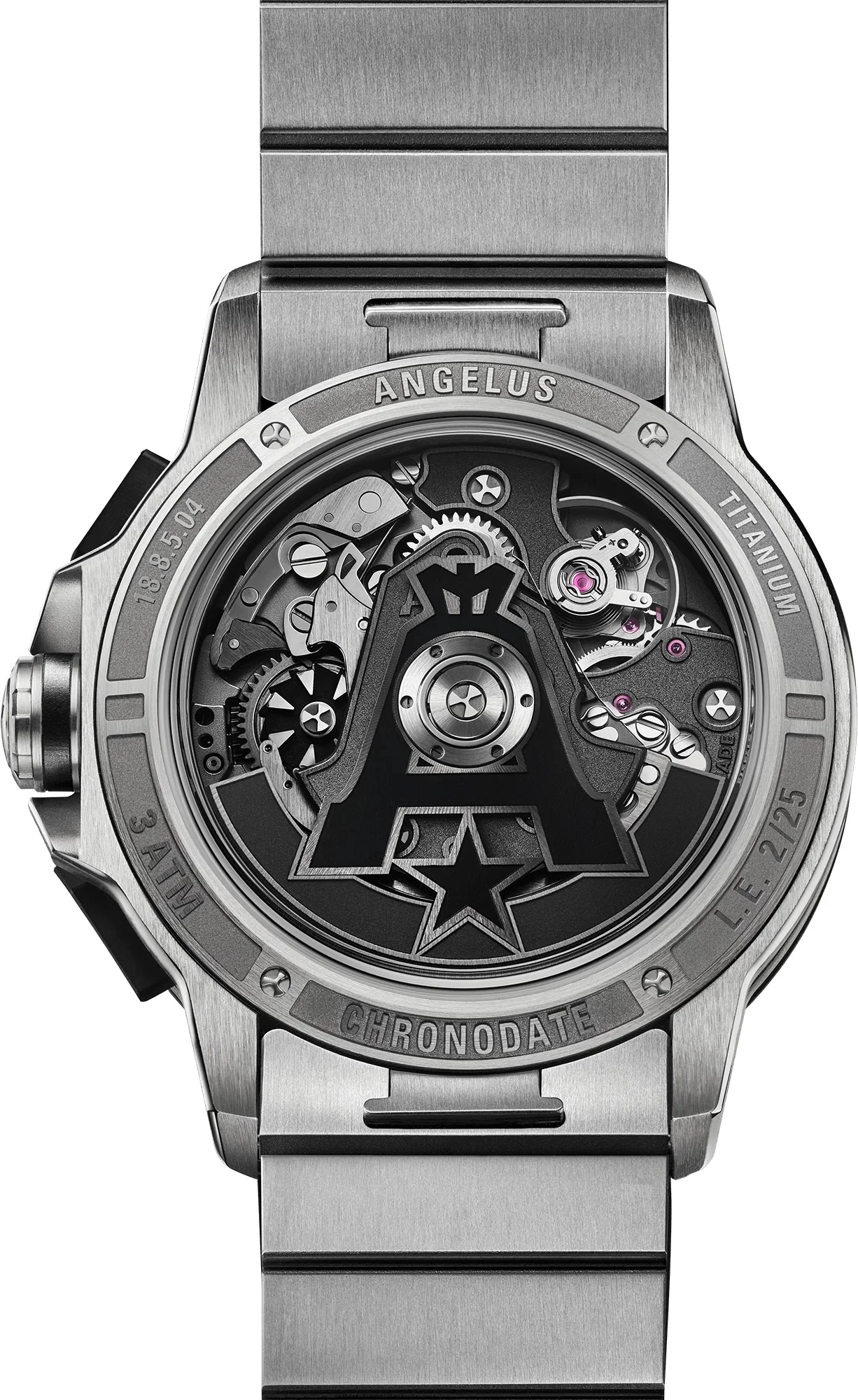 Angelus L.A.B. Chronodate Titanium Moka Titanium 0CDZF.C01A.C1282E - Image 3