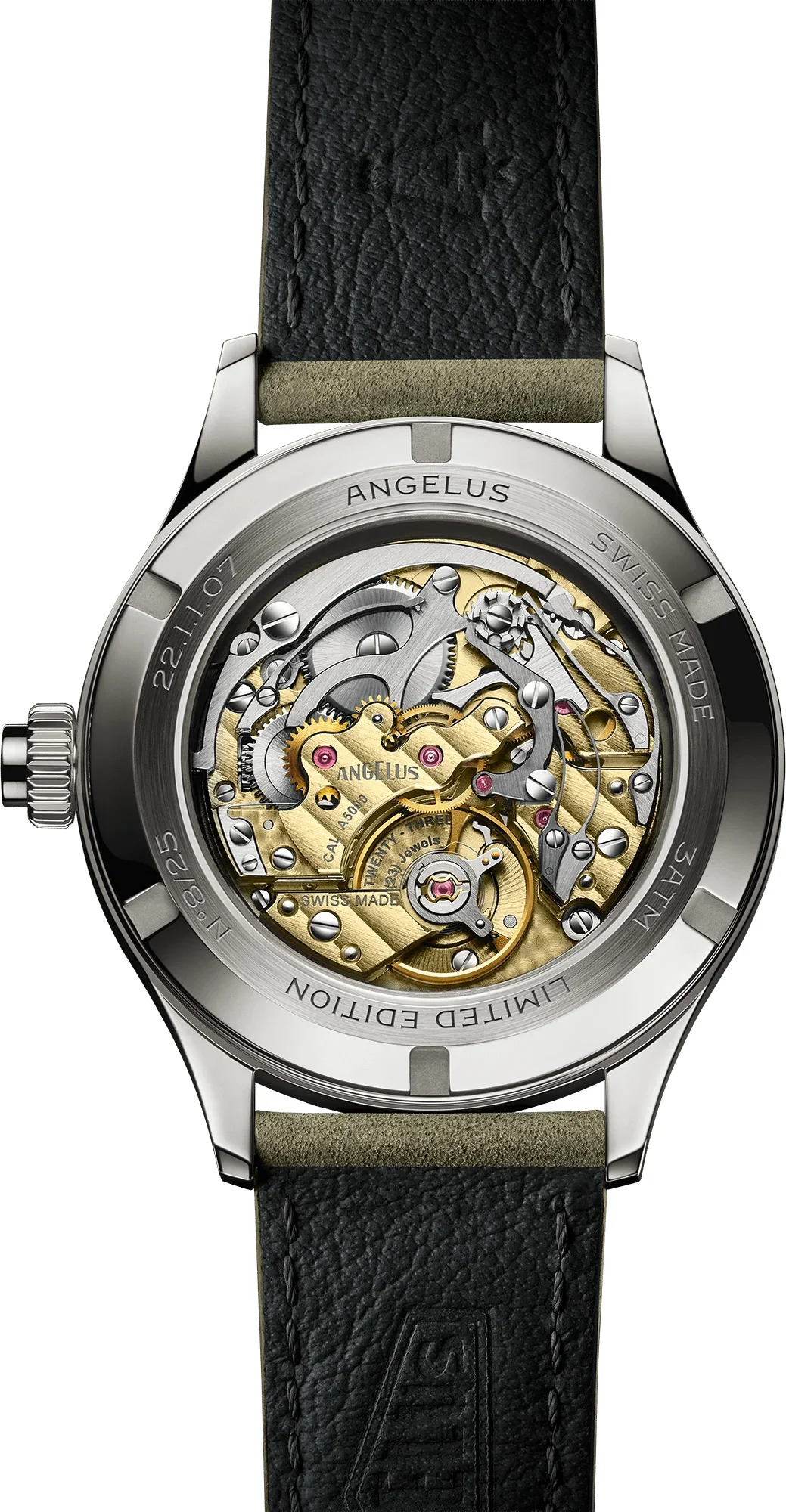 Angelus La Fabrique Chronographe Télémètre Steel Titanium-Grey 0CHCS.G01A.V010S - Image 2