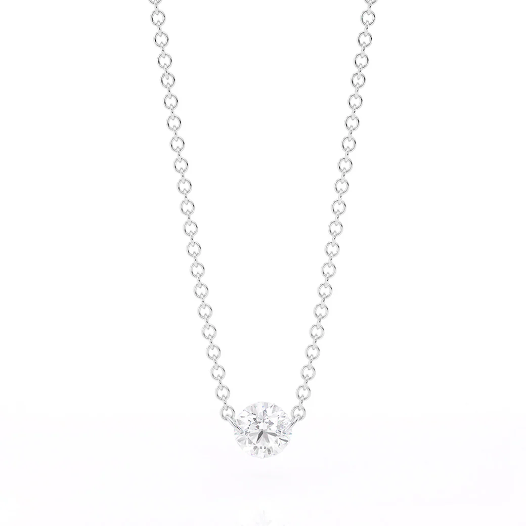 Aresa New York Hadid Solitaire Diamond Necklace