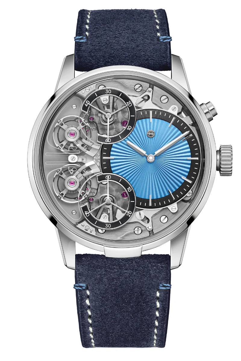 Armin Strom Resonance Mirrored Force Resonance Ice Blue Guilloché Dial ST25-RF.05