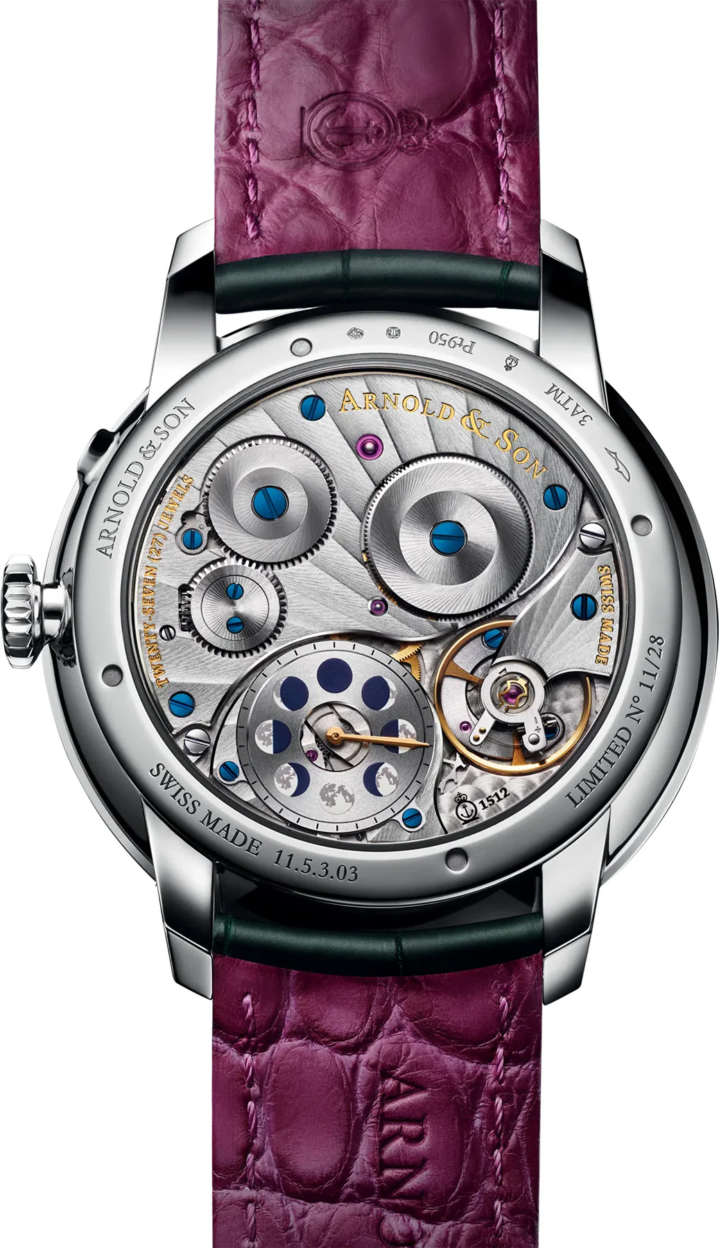 Arnold & Son Astronomy Perpetual Moon 41.5 Platinum 1GLBX.F01A.C285X - Image 2
