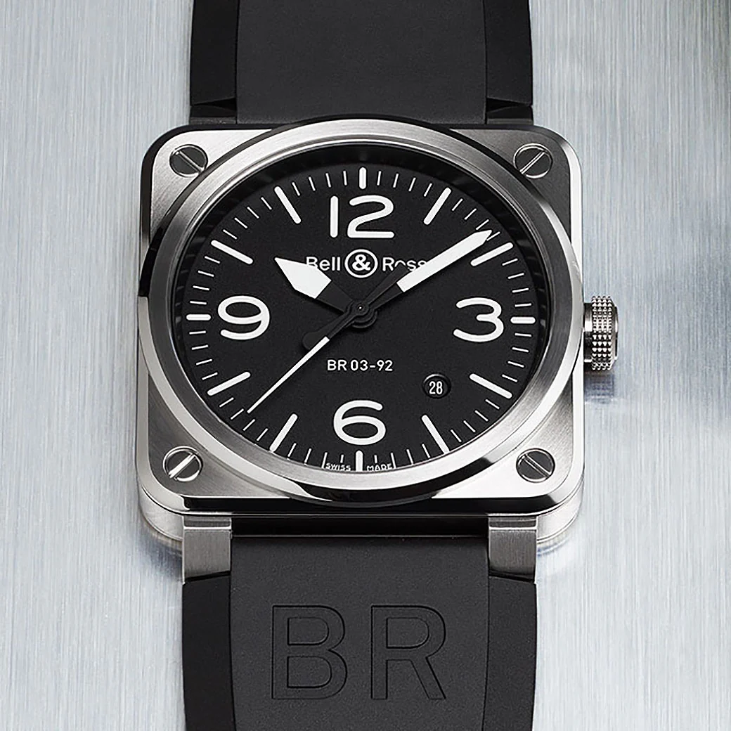 Bell & Ross BR03-92 Auto Black Steel BR0392-BLC-ST - Image 2