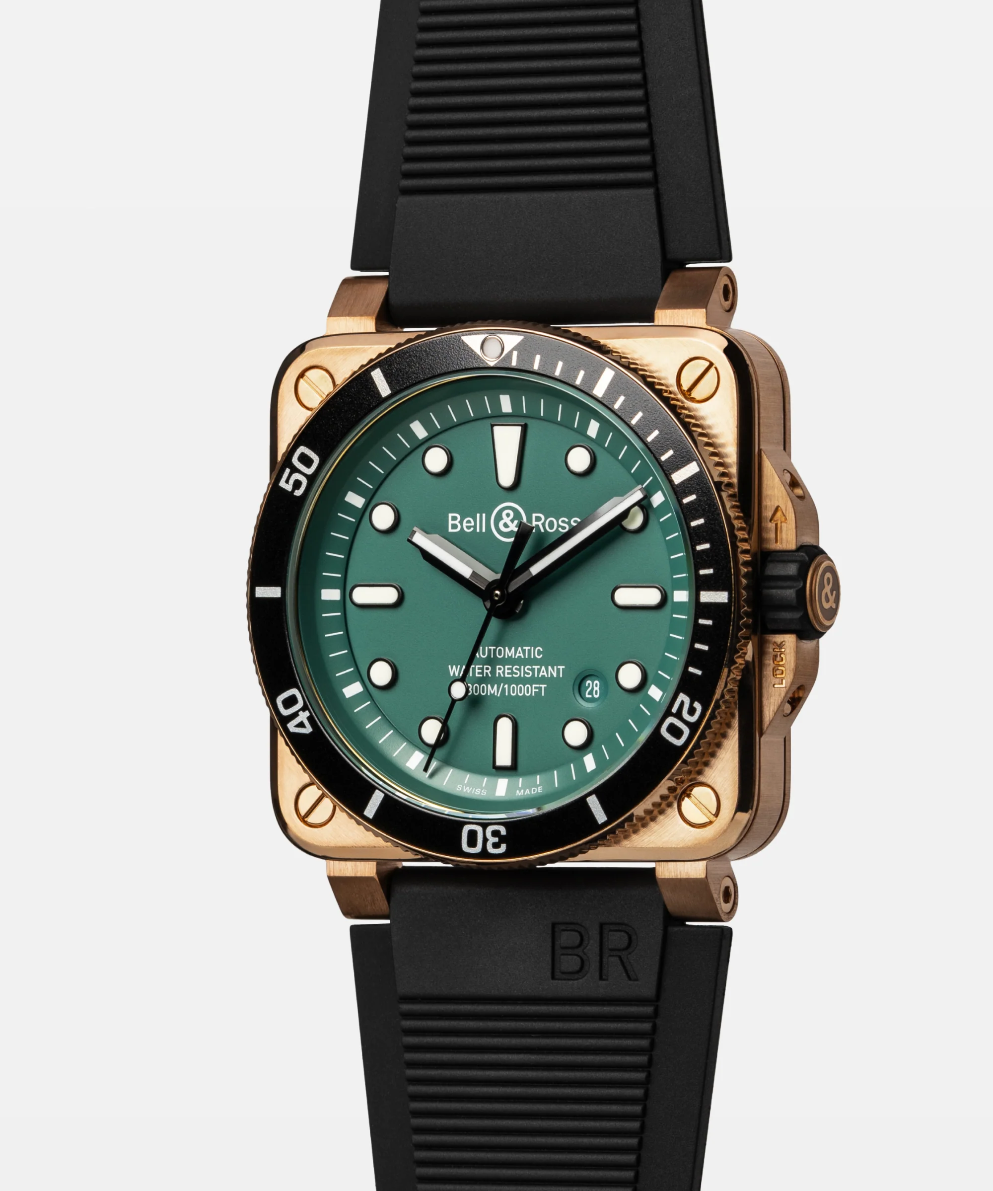Bell & Ross BR03-92 Diver Black & Green Bronze BR0392-D-LT-BR/SRB - Image 3