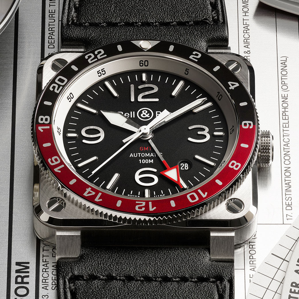 Bell & Ross BR03-93 GMT Black BR0393-BL-ST/SCA - Image 2