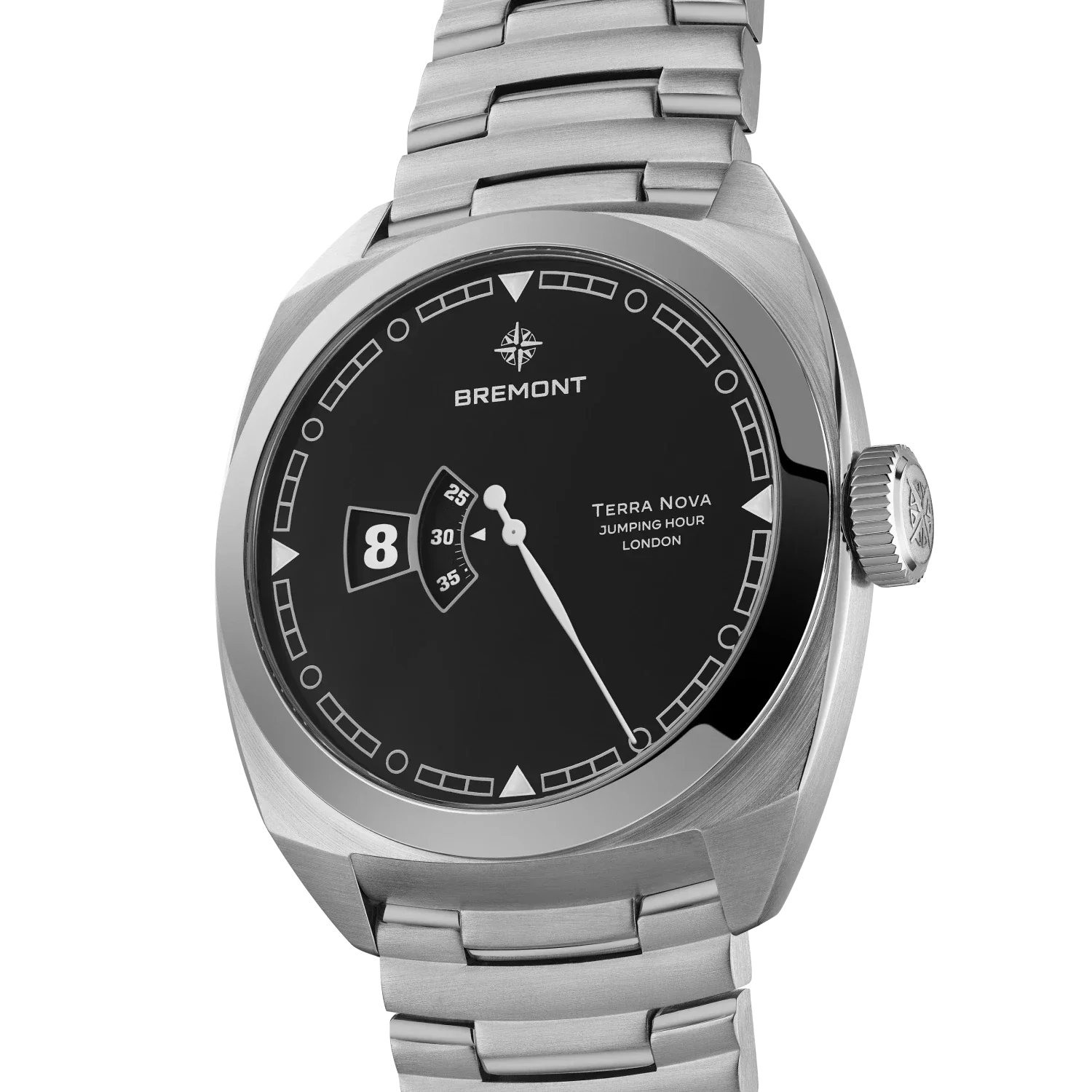 Bremont Terra Nova 40.5mm Jumping Hour TN40-JH-SS-BK-B - Image 3