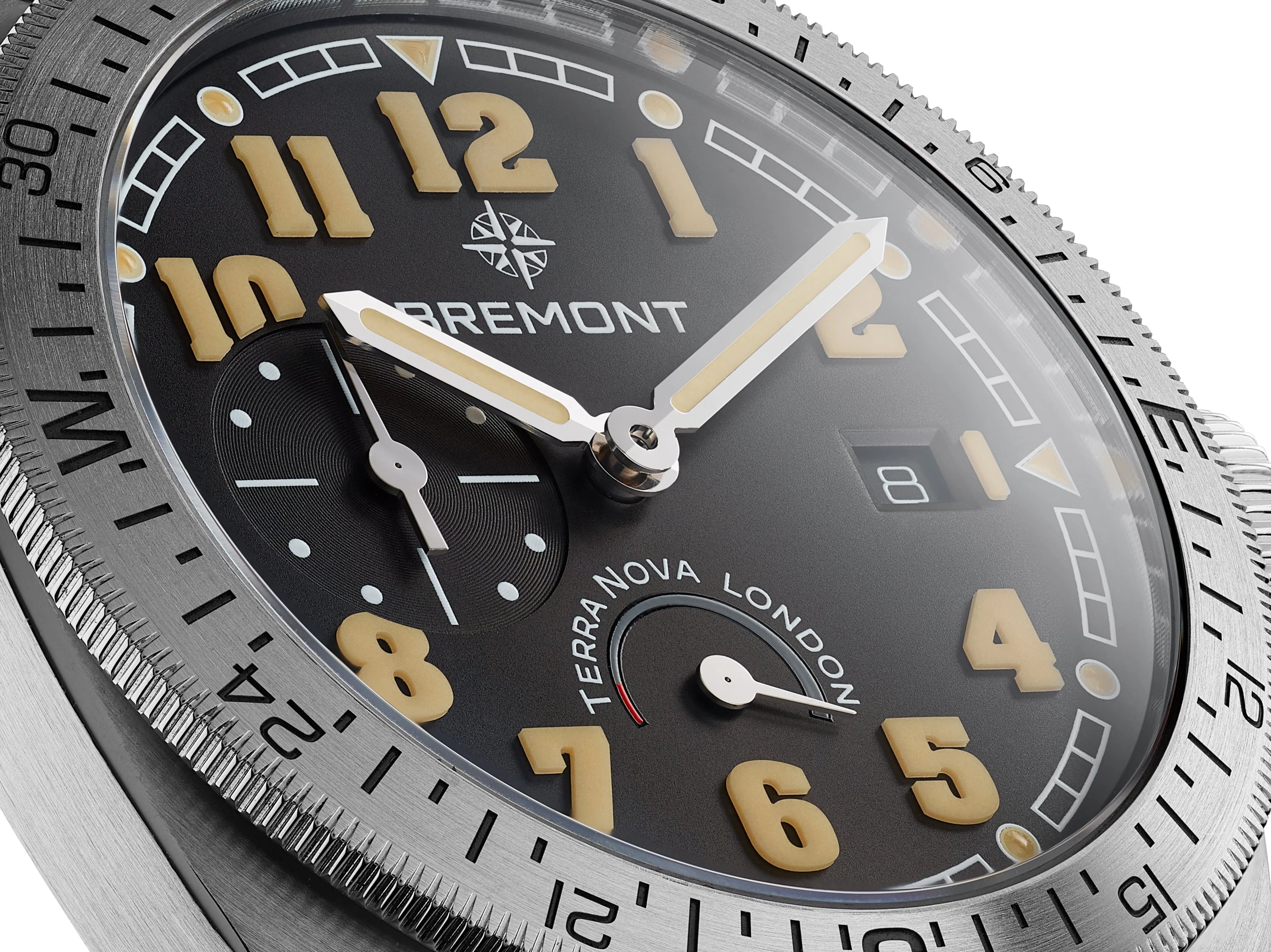 Bremont Terra Nova 40.5mm Turning Bezel Power Reserve TN40-PWR-SS-BK-L-S - Image 3