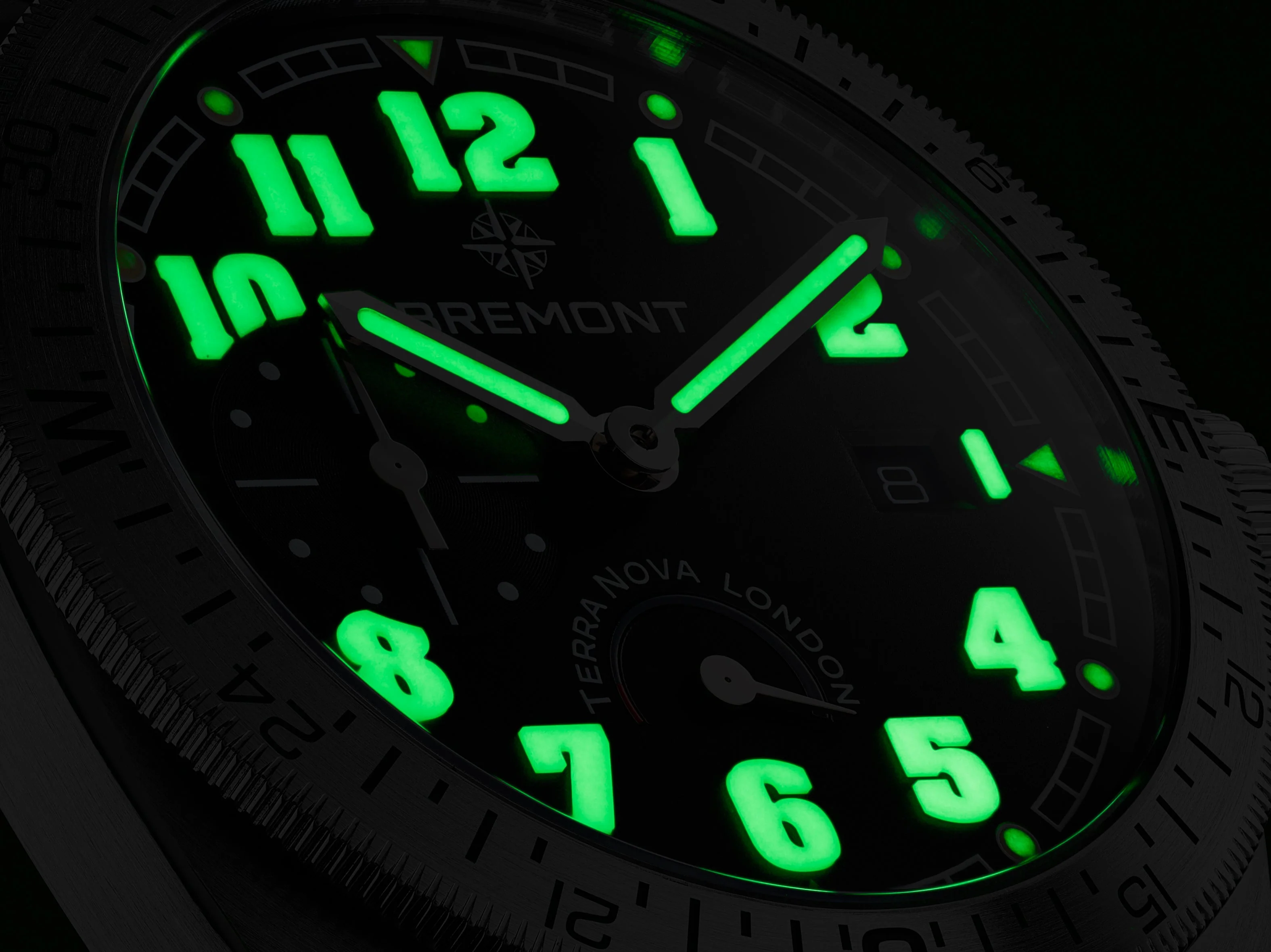Bremont Terra Nova 40.5mm Turning Bezel Power Reserve TN40-PWR-SS-BK-L-S - Image 4