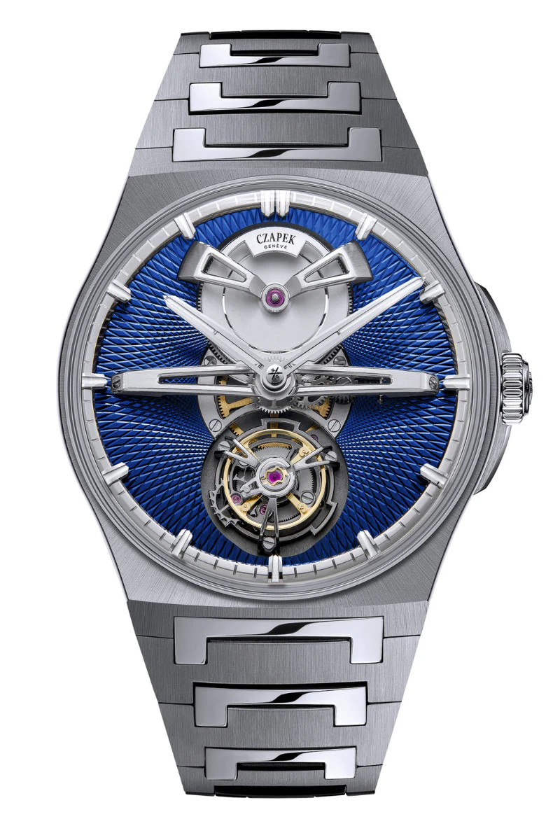Czapek Antarctique Tourbillon Titanium Cosmic Blue