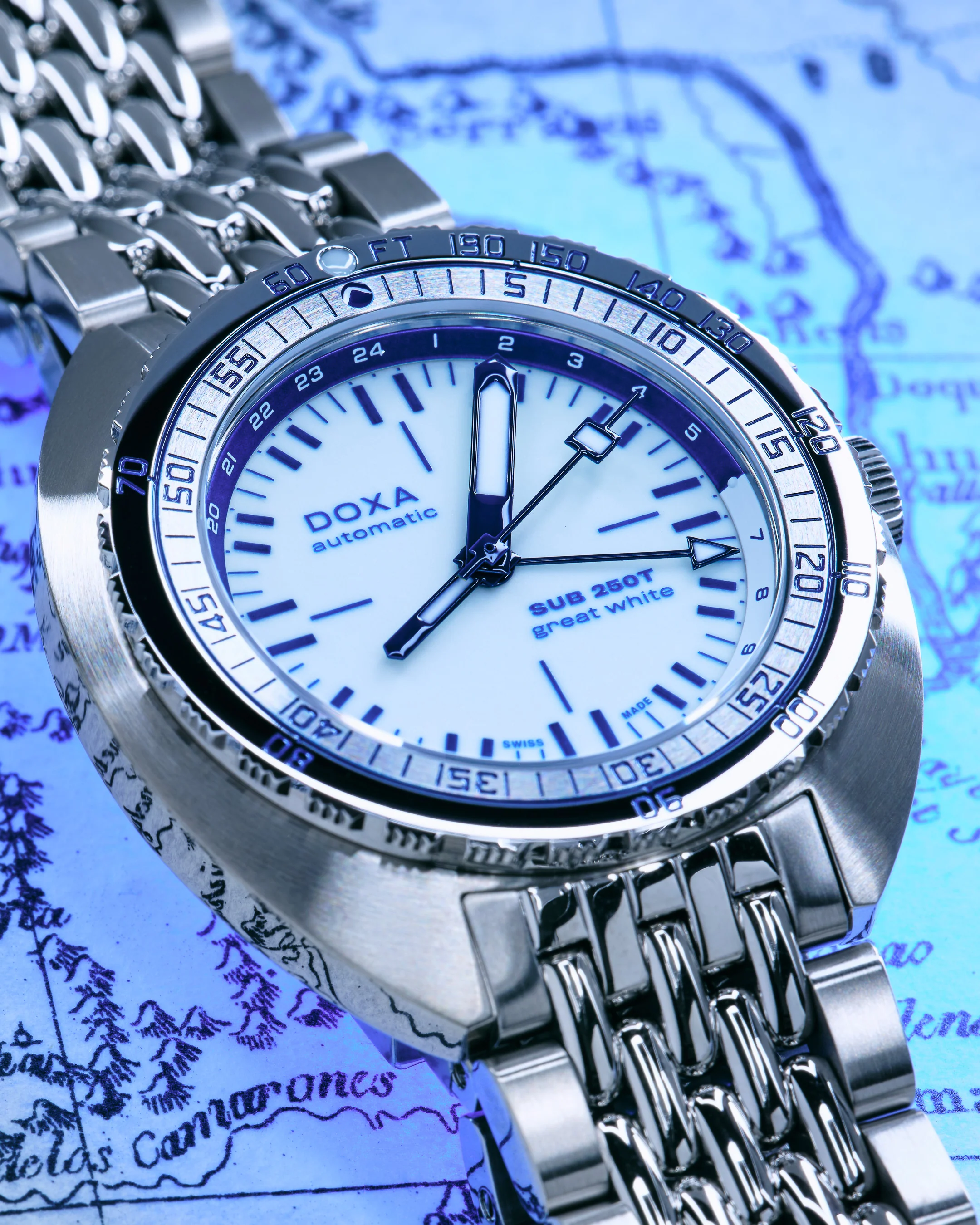 Doxa SUB 250T GMT 'Great White' Topper Edition 855.10.011.10-SE9 - Image 10