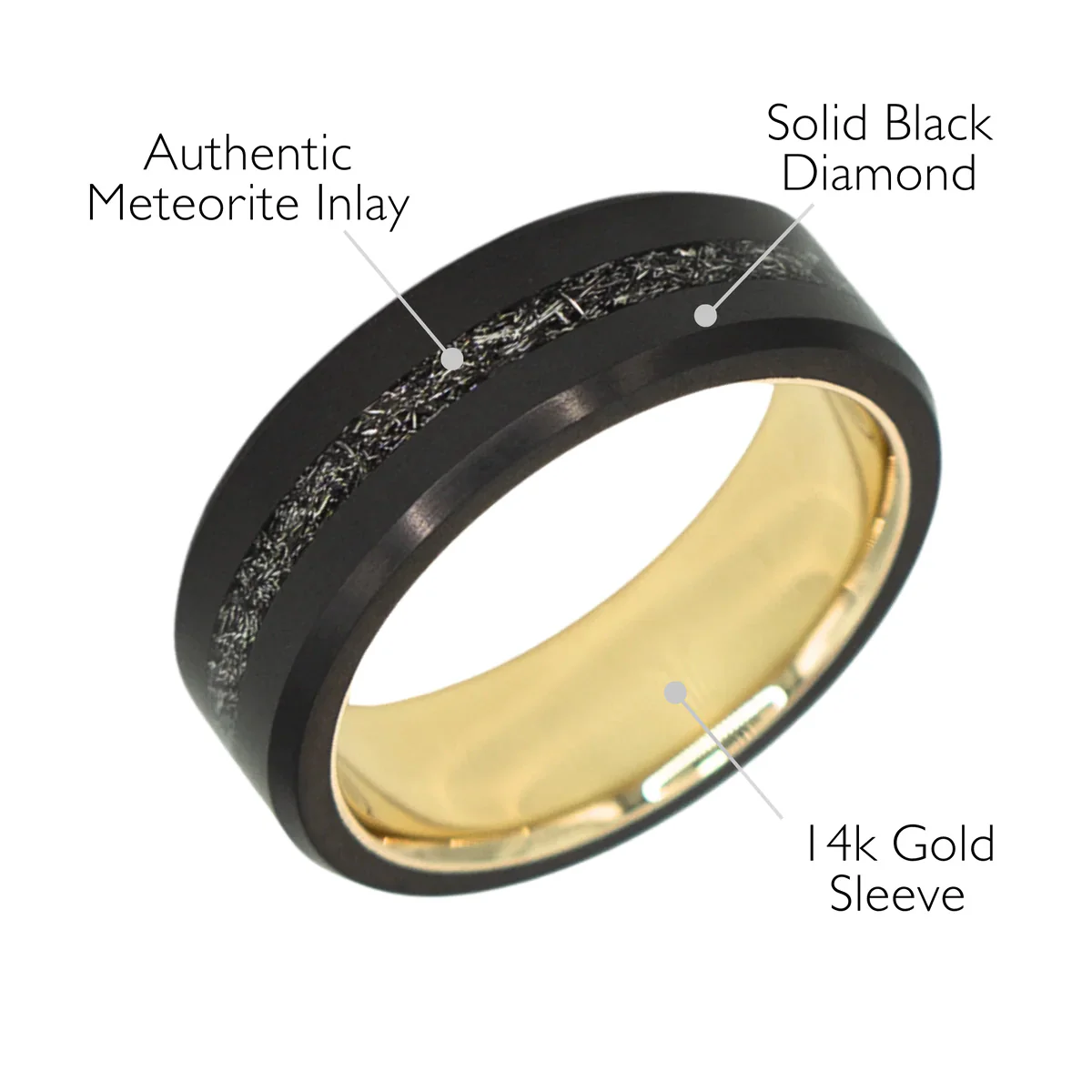 Elysium Black Diamond Ares Authentic Muonionalausta Meteorite Inlay With Sleeve - Image 4