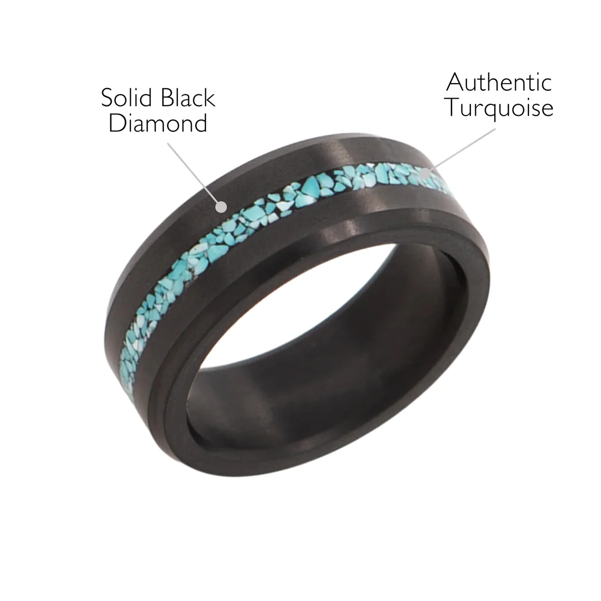 Elysium Black Diamond Ares Authentic Turquoise Stone Inlay - Image 2