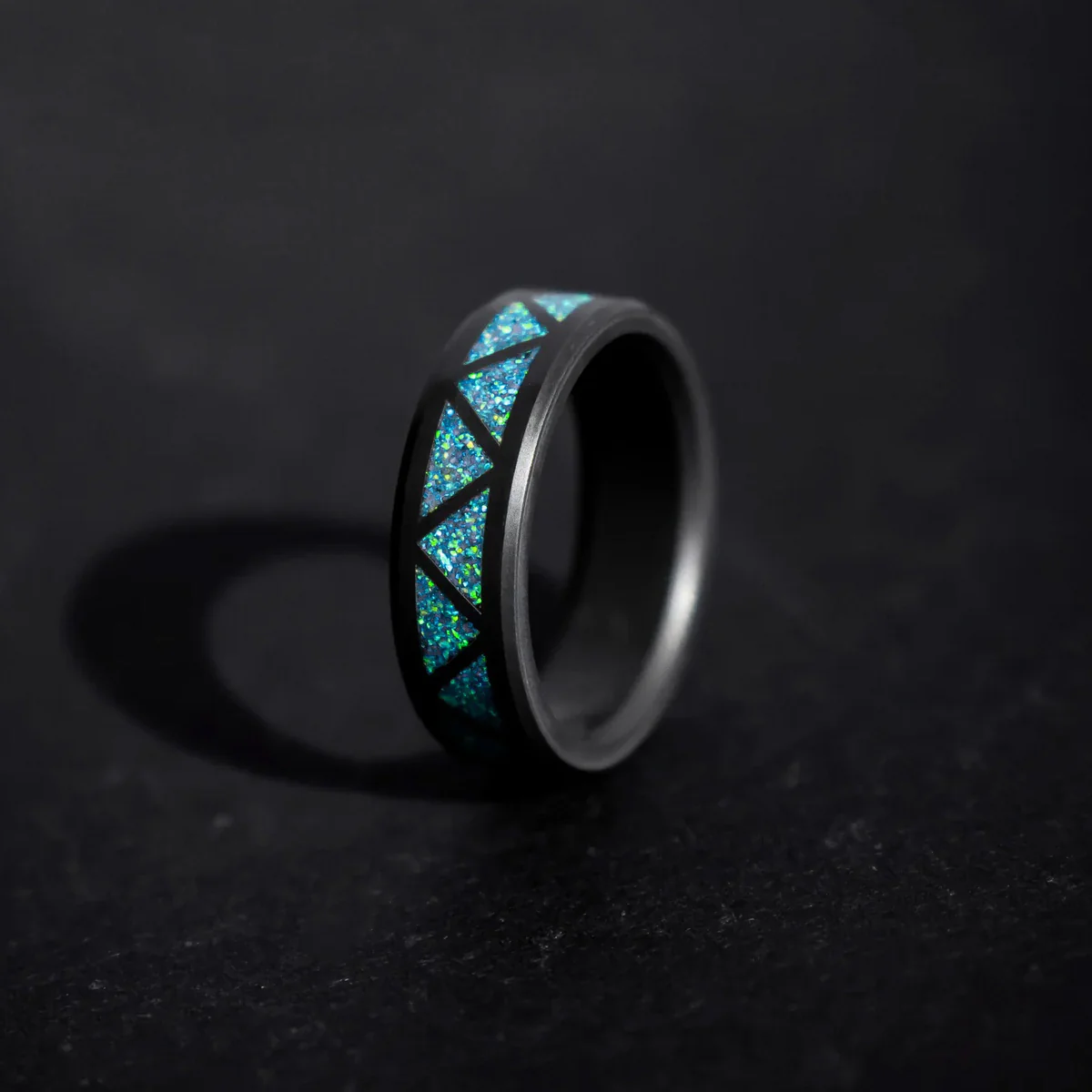 Elysium Black Diamond Ares Blue Opal Triangle Pattern Inlay - Image 3