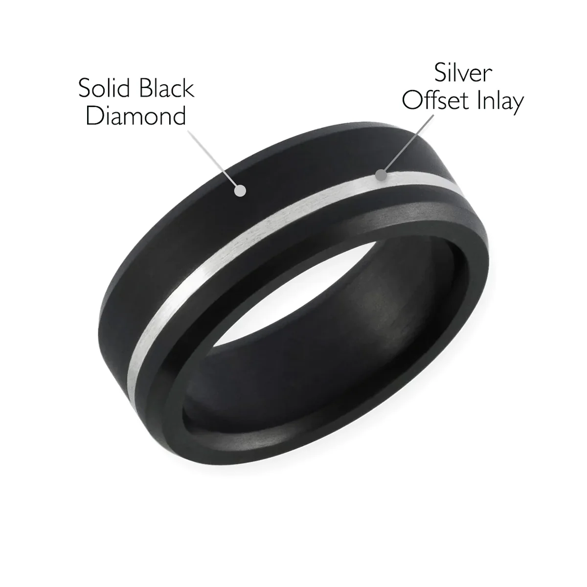 Elysium Black Diamond Ares Offset Inlay Silver - Image 2