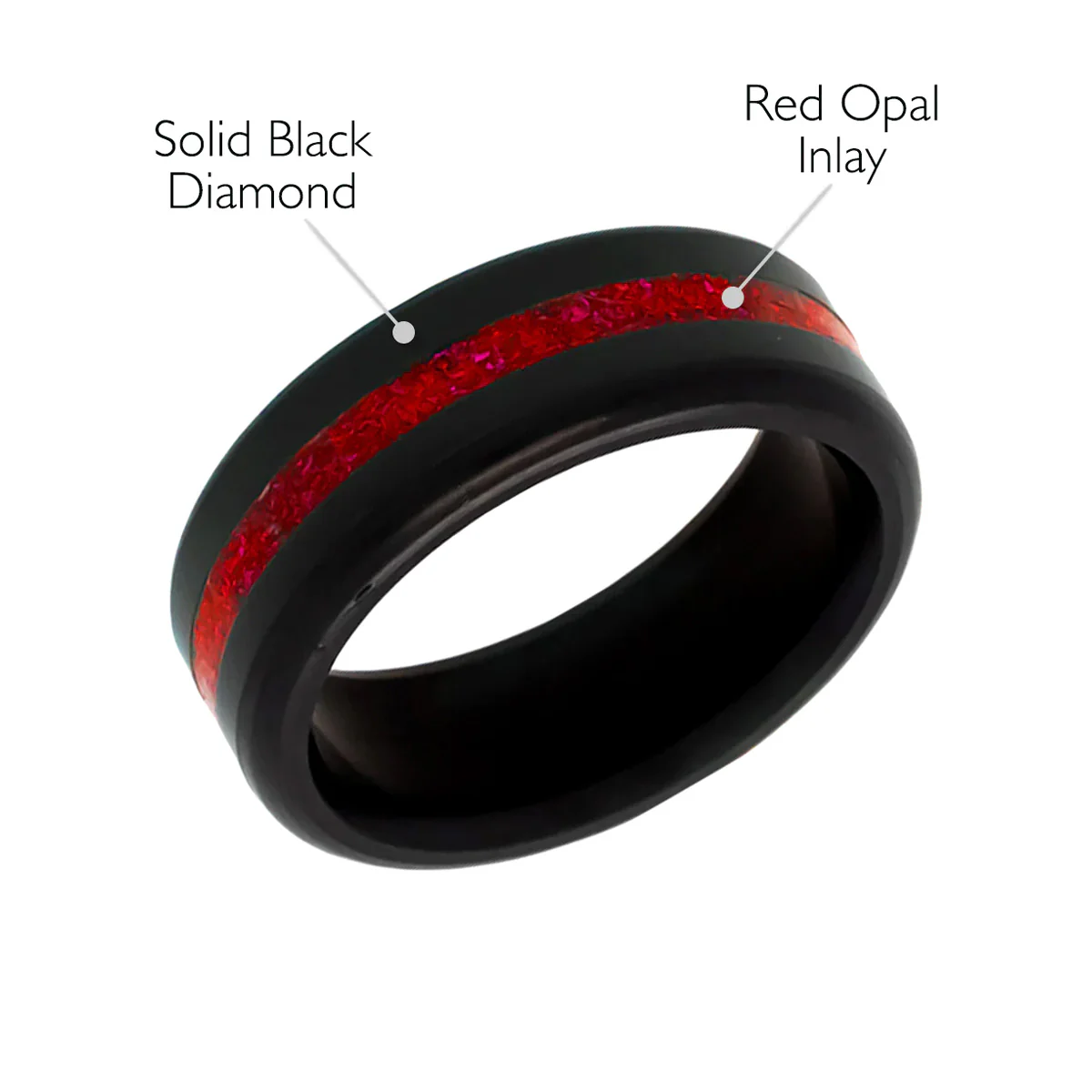 Elysium Black Diamond Kratos With Red Opal Inlay - Image 2