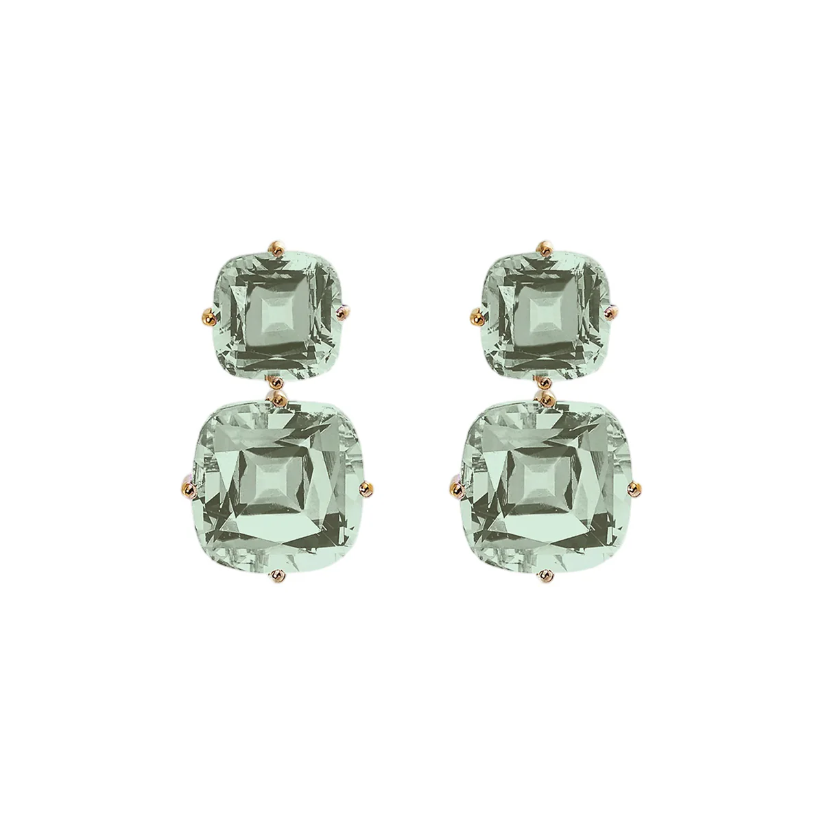 Goshwara Gossip Two Tier Prasiolite Earrings