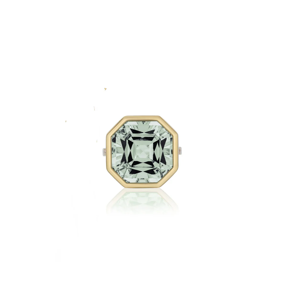 Goshwara Gossip Octagon Prasiolite Ring - Image 3