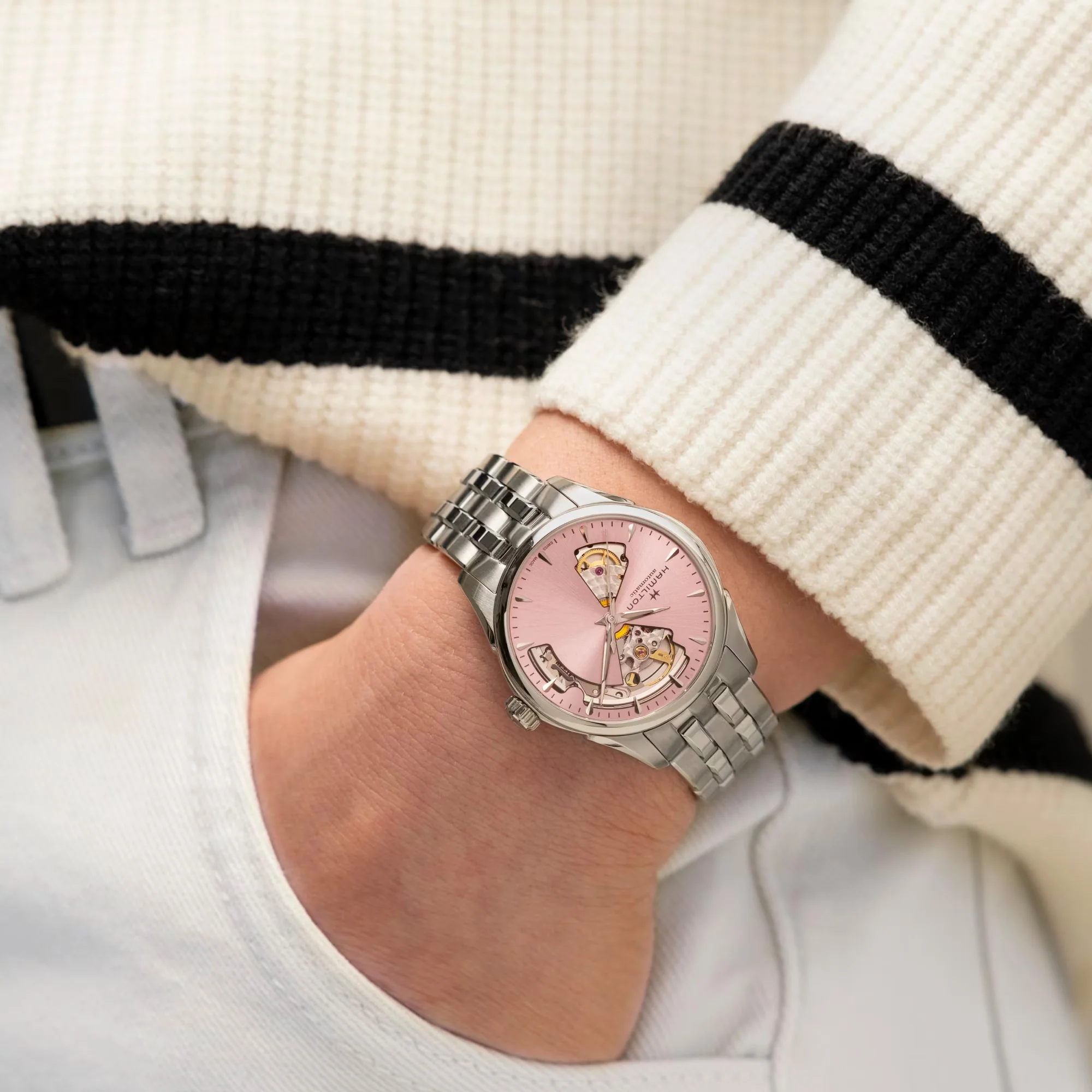 Hamilton Jazzmaster Open Heart Lady Auto H32215170 - Image 4