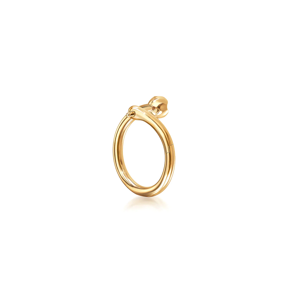J'evar Lotus Petals Enso Diamond Earrings - Image 3