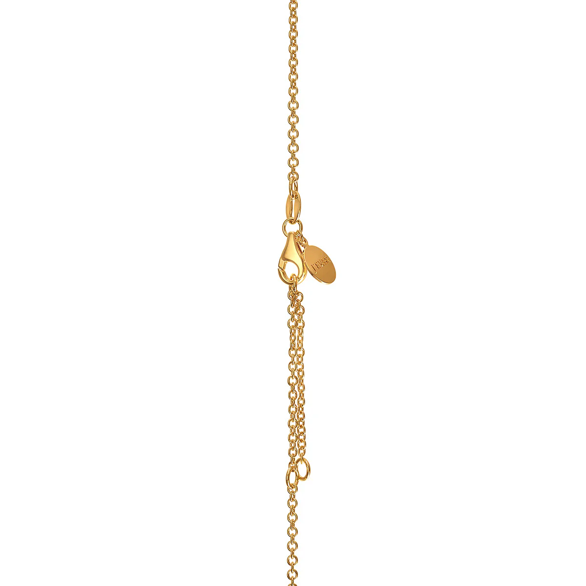 J'evar Lotus Petals Solitaire Diamond Pendant Necklace - Image 3