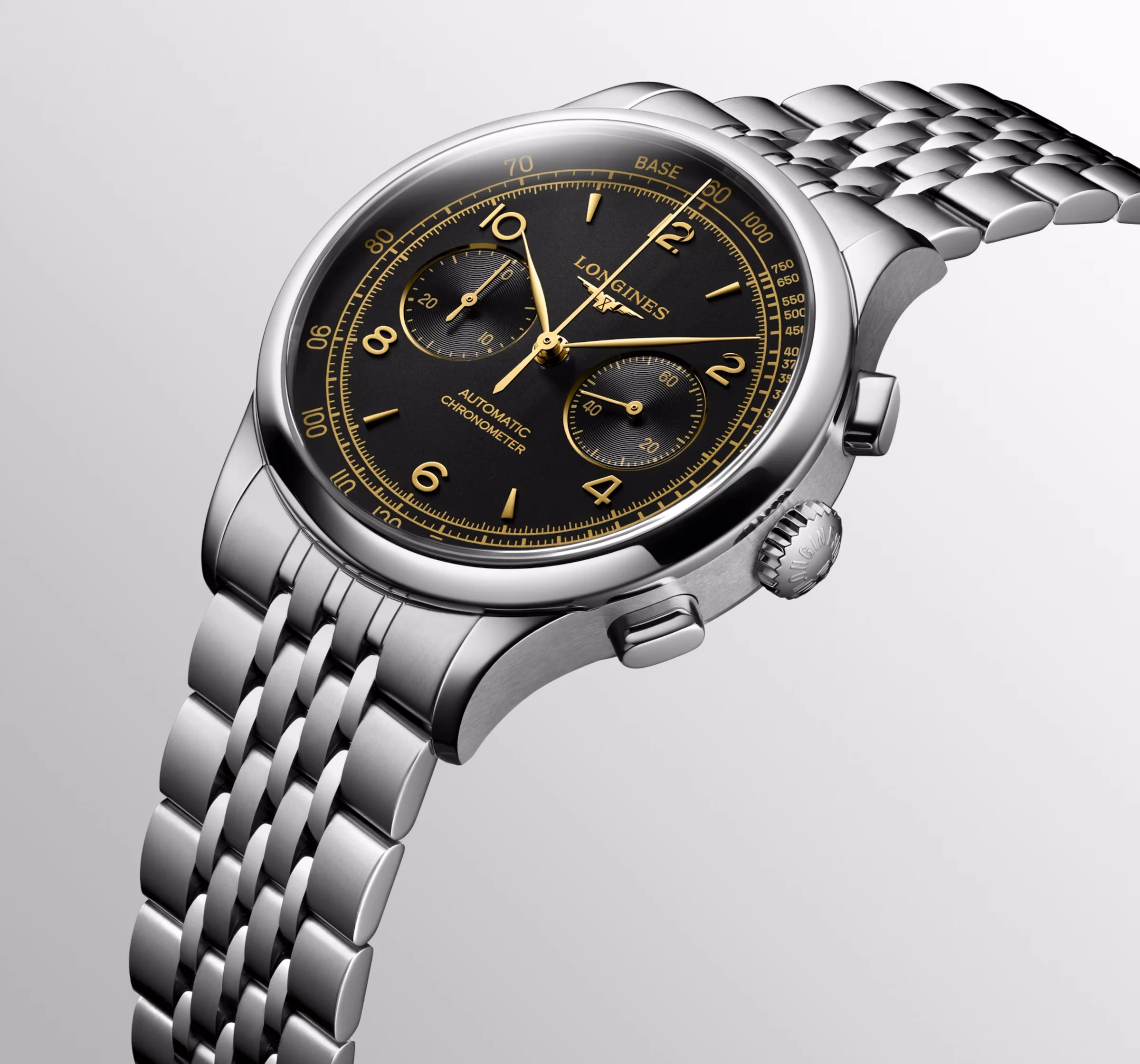 Longines Record 40mm Automatic Chronometer Chronograph L2.921.4.56.6 - Image 3