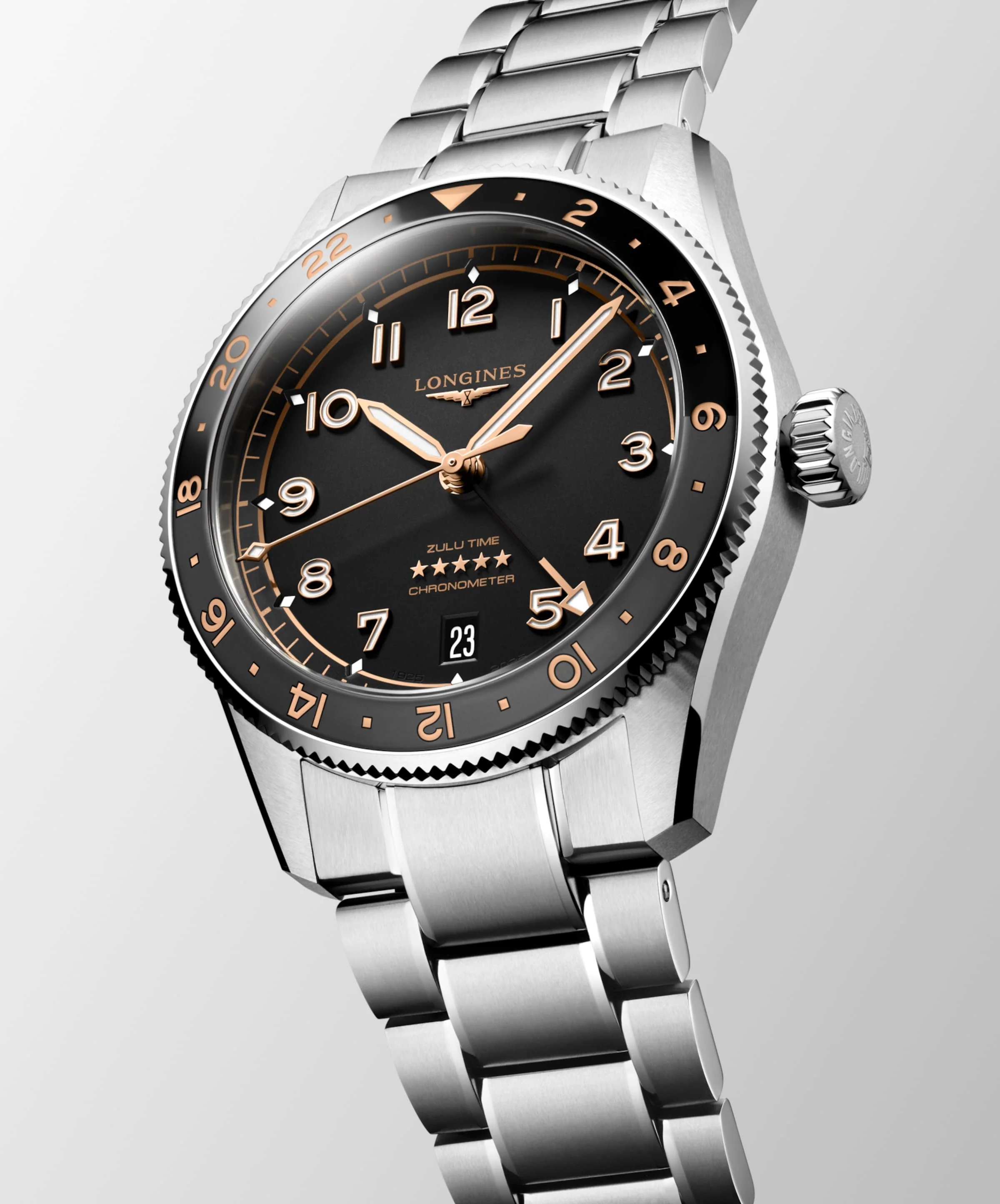 Longines Spirit Zulu GMT 39mm L3.802.4.50.6 - Image 3