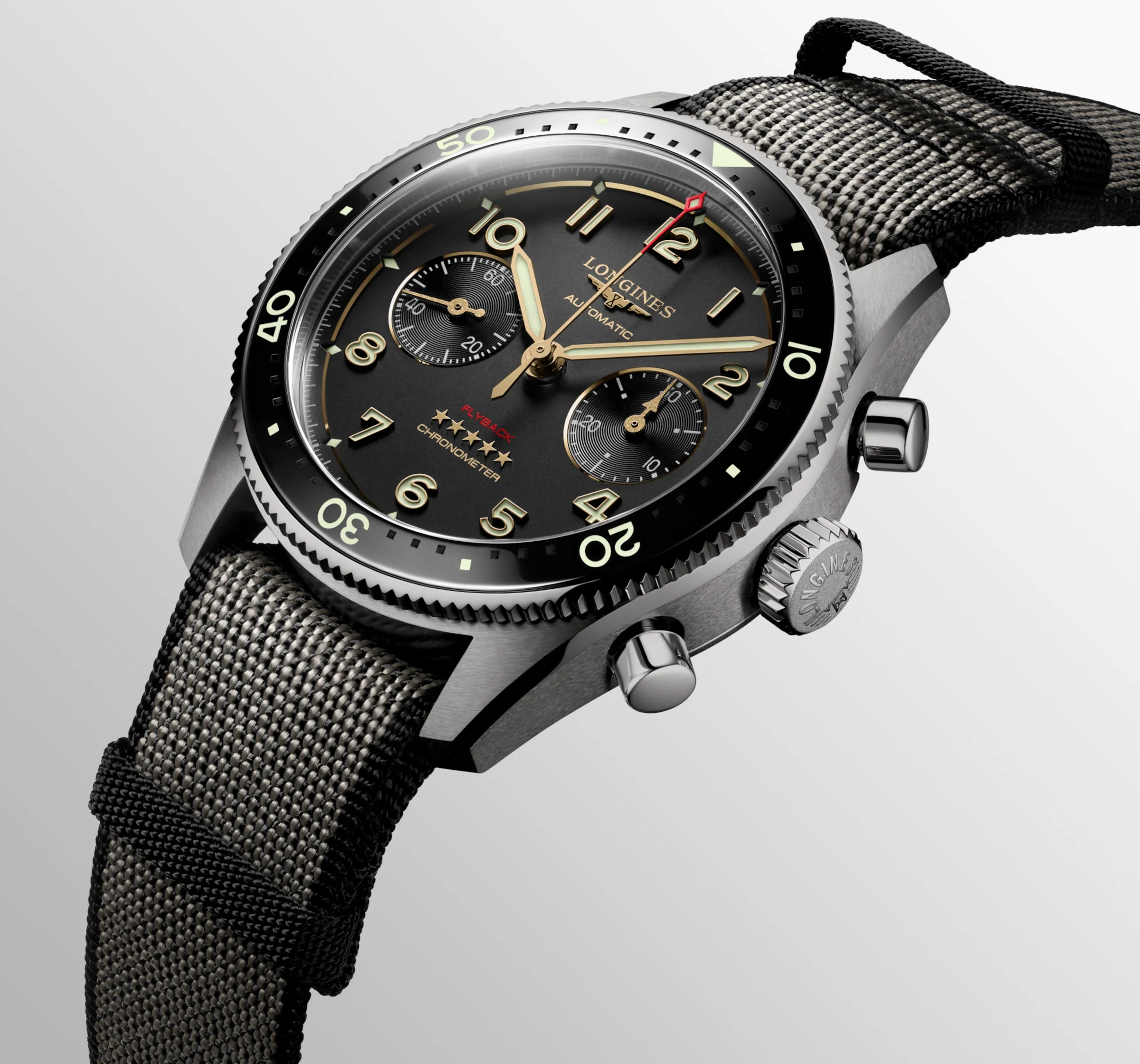 Longines Spirit Flyback Chronograph Titanium L3.821.1.53.2 - Image 3