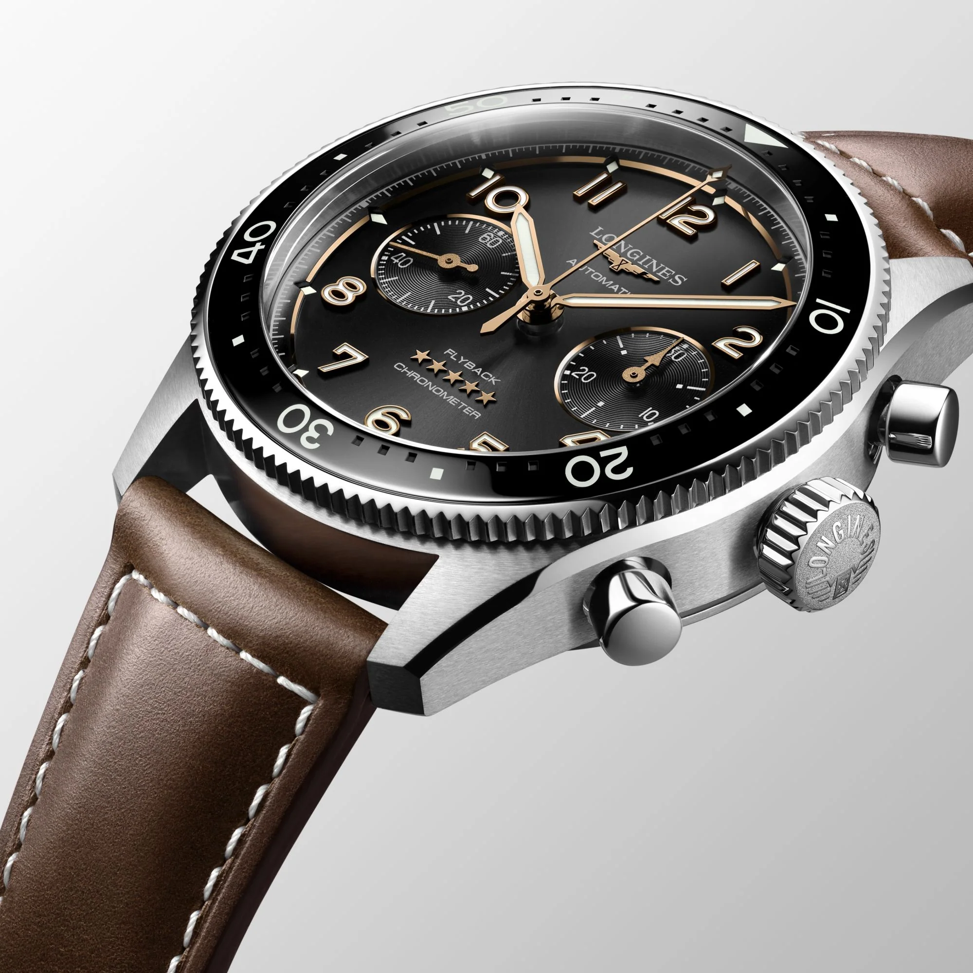 Longines Spirit Flyback Chronograph L3.821.4.53.2 - Image 3