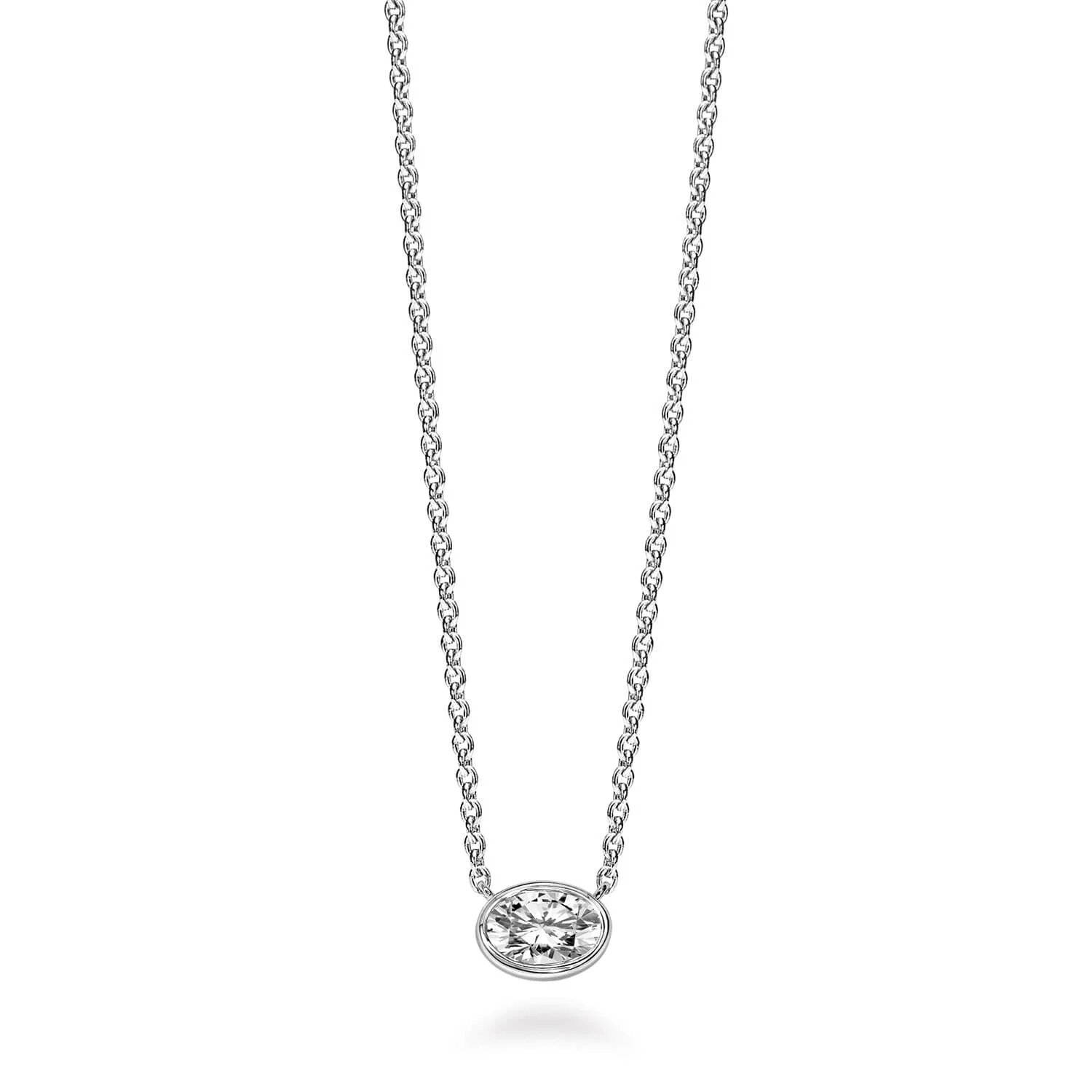 Love Earth Oval Classic Collection Diamond Pendant