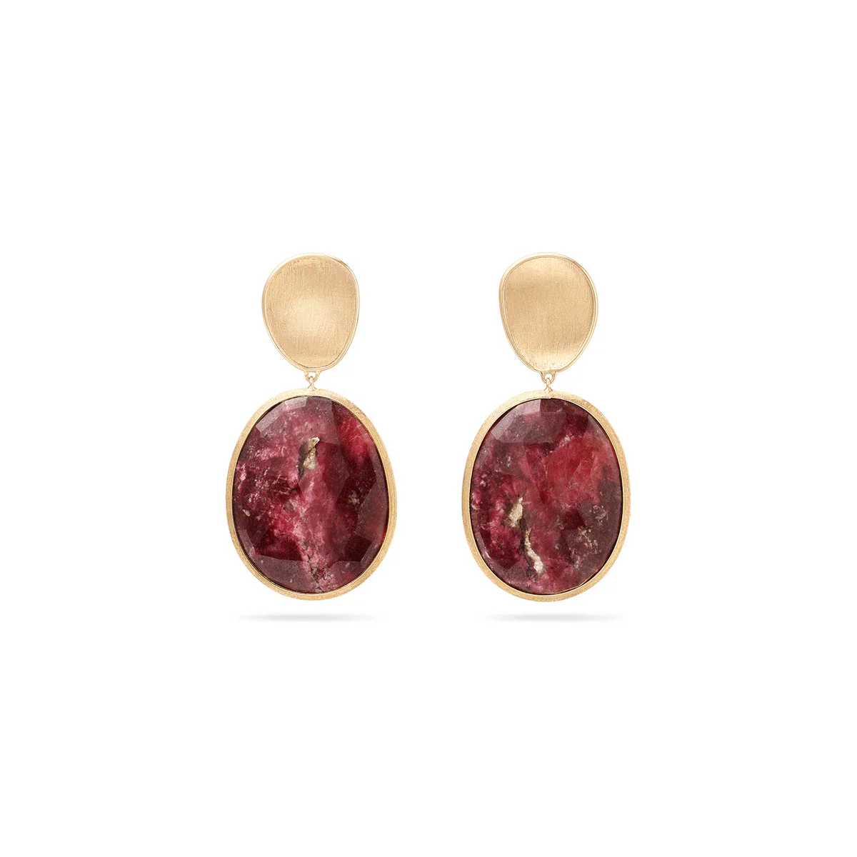 Marco Bicego Lunaria Double Drop Thulite Earrings