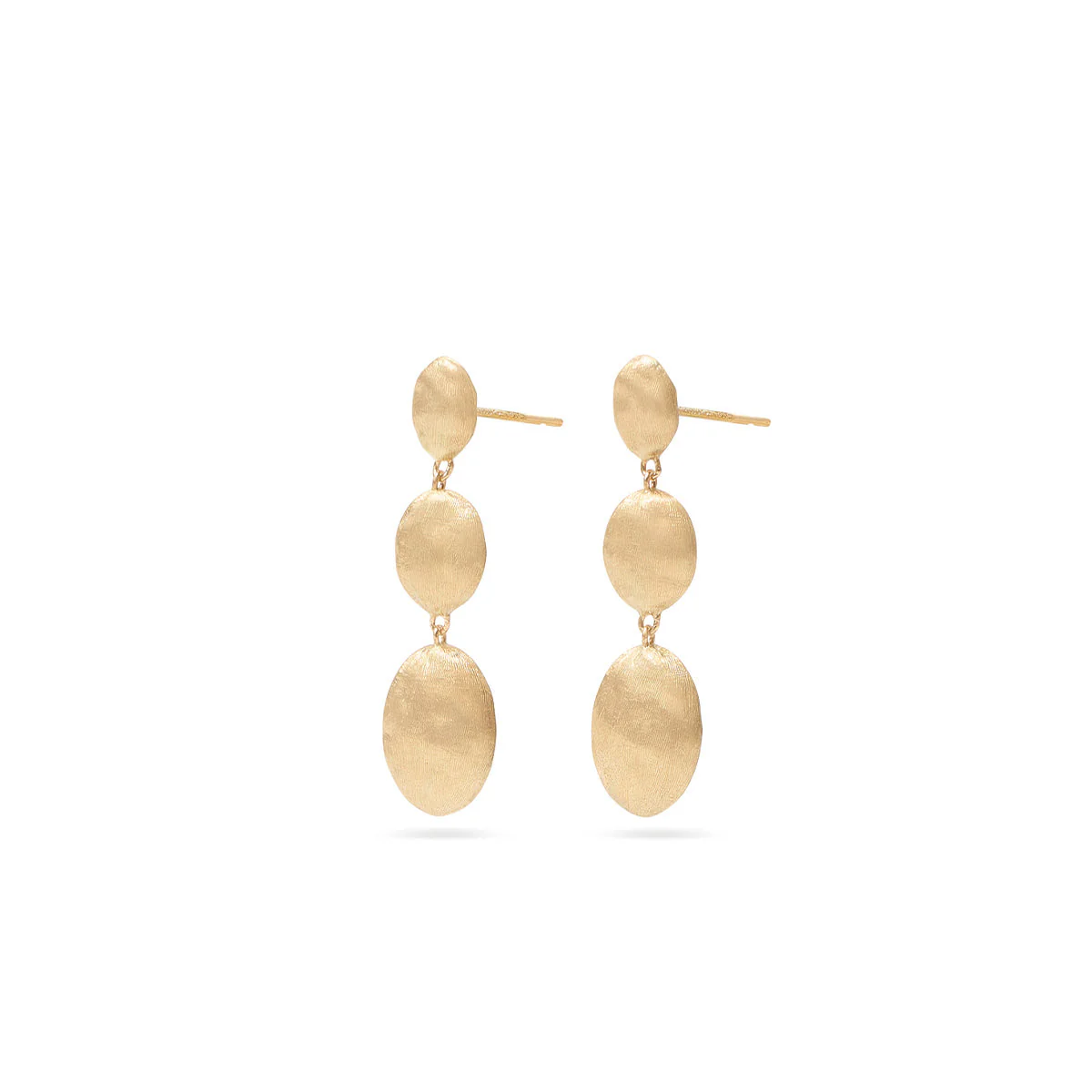 Marco Bicego Siviglia Triple Earrings With Oval Elements - Image 3