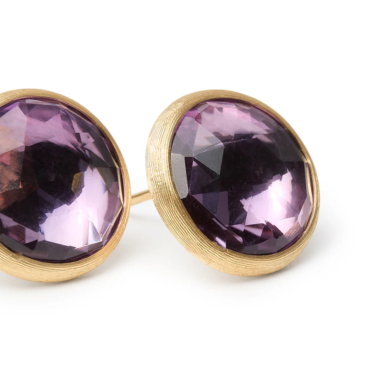 Marco Bicego Jaipur Color Amethyst Stud Earrings Large - Image 3