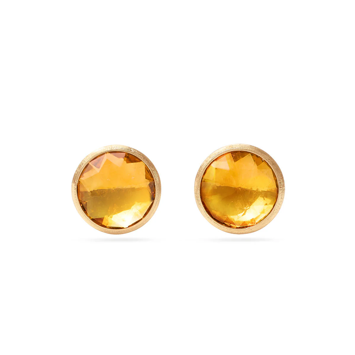 Marco Bicego Jaipur Color Yellow Citrine Stud Earrings Large