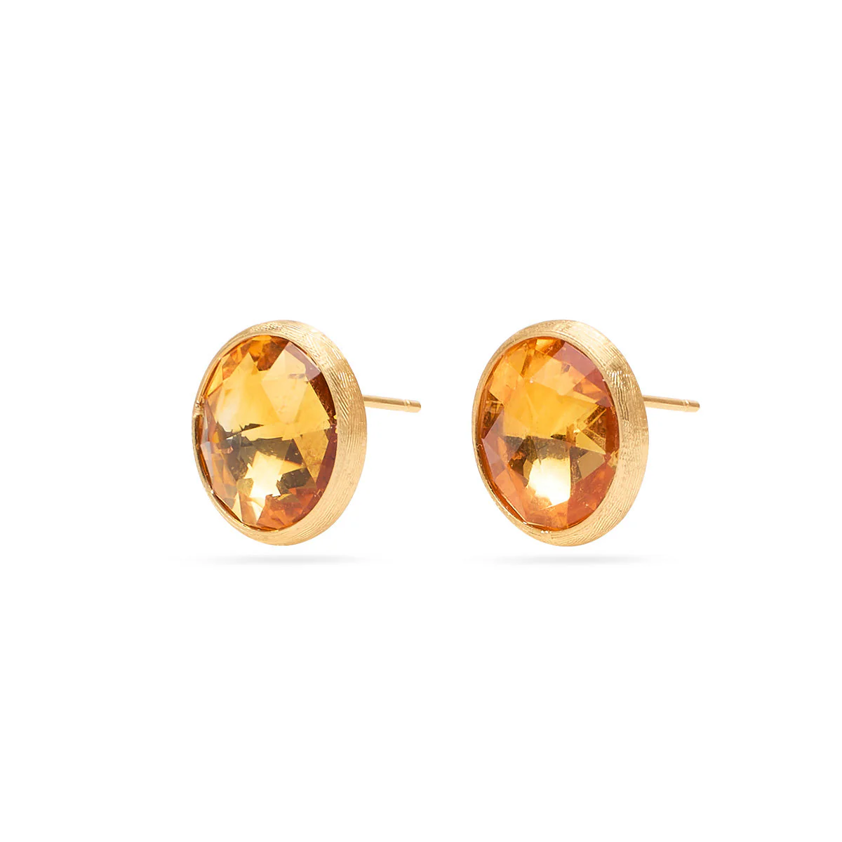 Marco Bicego Jaipur Color Yellow Citrine Stud Earrings Large - Image 2