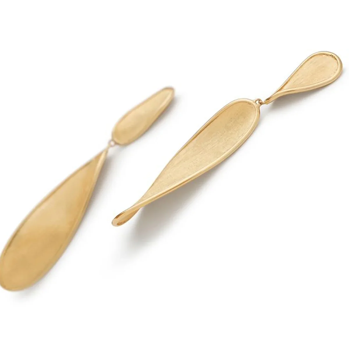 Marco Bicego Lunaria Twist Pendant Leaf Earrings - Image 2