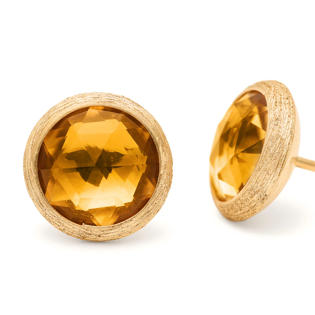 Marco Bicego Jaipur Color Yellow Gold Stud Earrings - Image 2