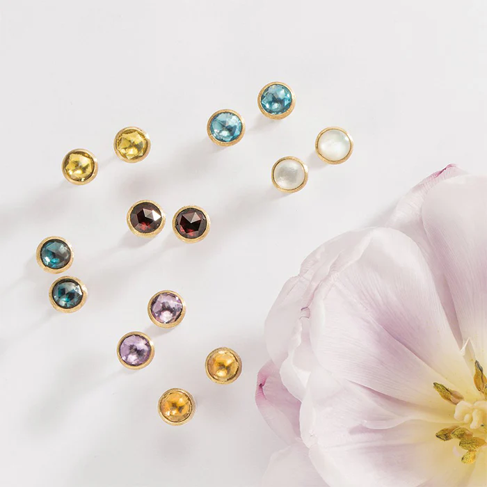 Marco Bicego Jaipur London Blue Topaz Stud Earrings OB957-TPL01-Y - Image 2