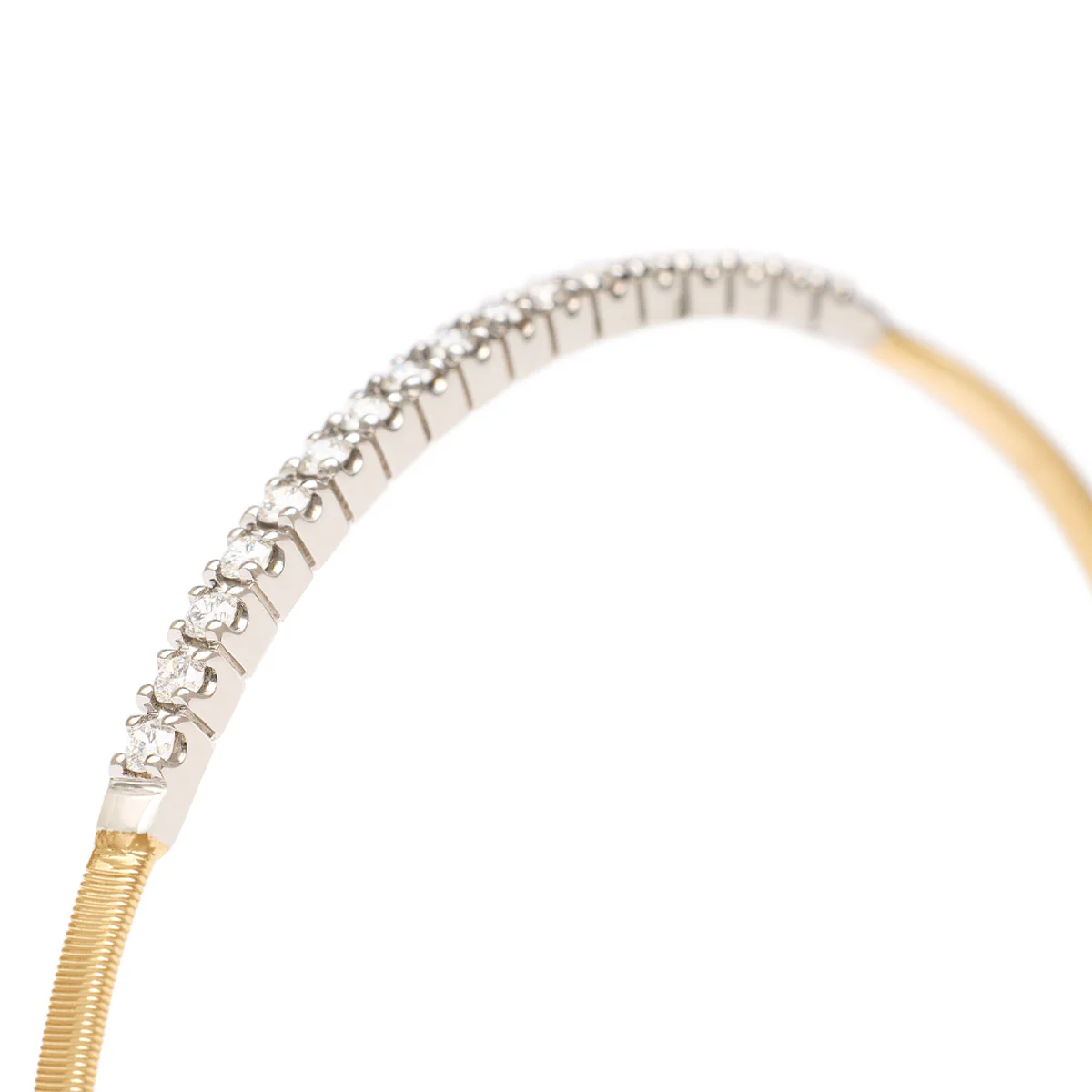 Marco Bicego Masai Stackable Bracelet With Diamond Bar - Image 2