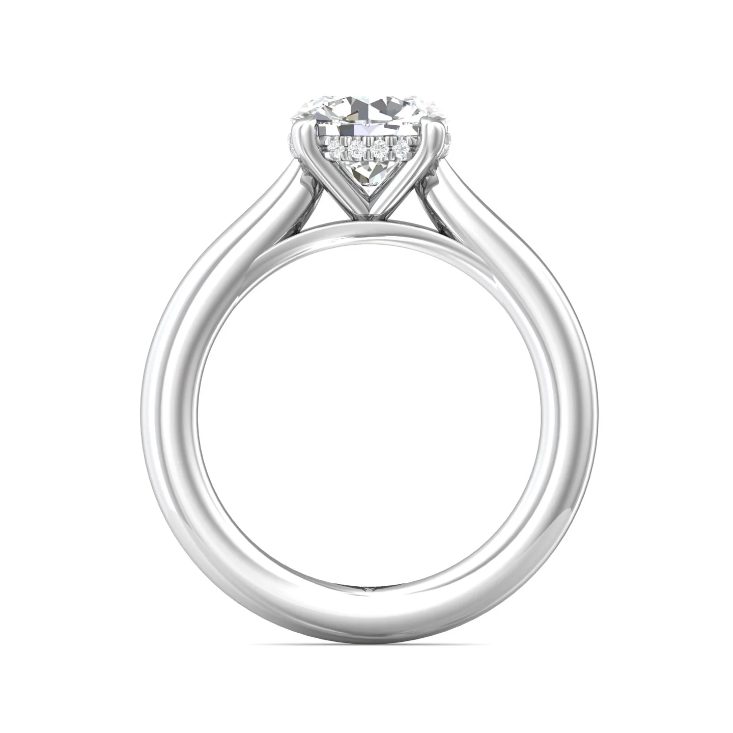 Martin Flyer Solitaire Round Engagement Ring DERS30PL-2.6-C-8.0RD - Image 3
