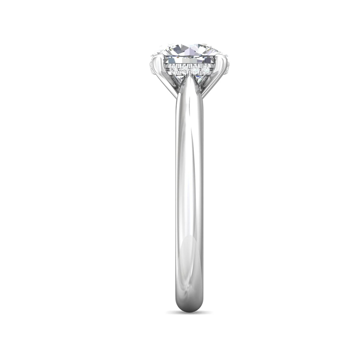 Martin Flyer Solitaire Round Engagement Ring DERS30PL-2.6-C-8.0RD - Image 4