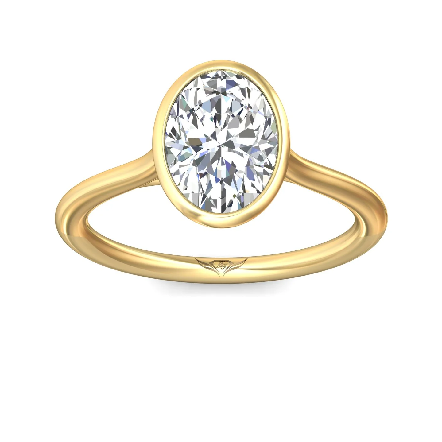 Martin Flyer Solitaire Oval Engagement Ring DERS33XSOVYZ-9.7X7.2OV - Image 2