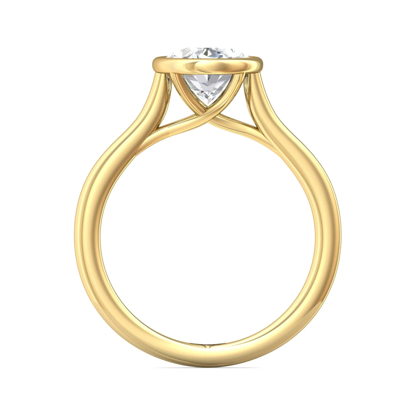 Martin Flyer Solitaire Oval Engagement Ring DERS33XSOVYZ-9.7X7.2OV - Image 3
