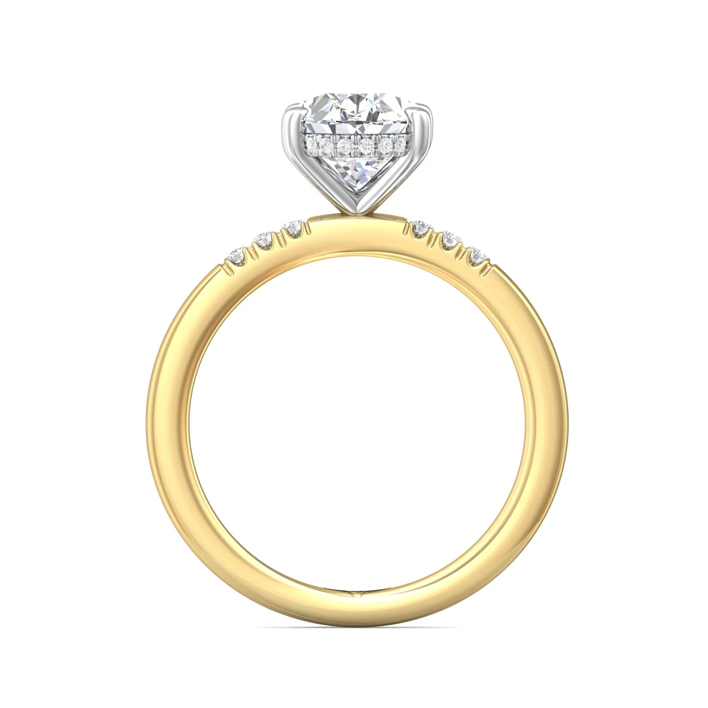 Martin Flyer Solitaire Oval Engagement Ring DERS39SOVRYZPL-C-9.7X7.2OV - Image 3