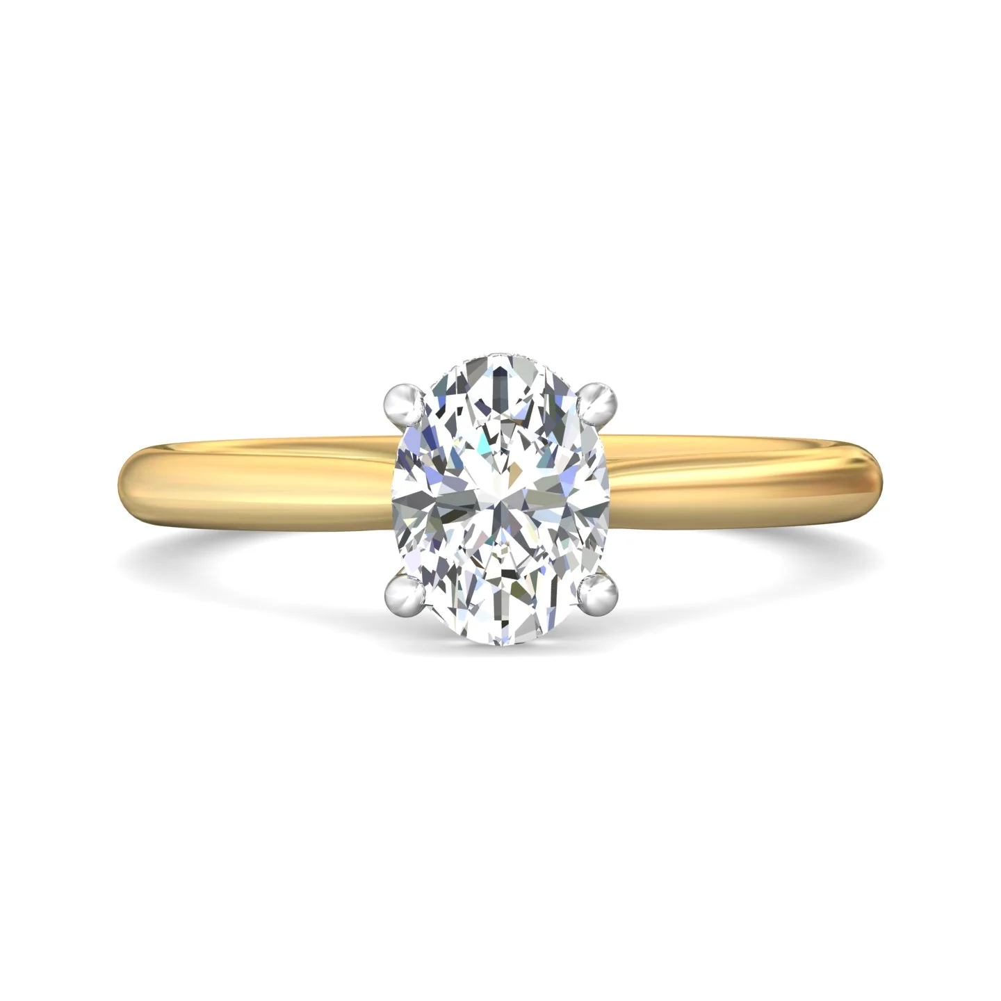 Martin Flyer Solitaire Oval Engagement Ring DERS41XXSYZPL-C-9.7X7.2OV