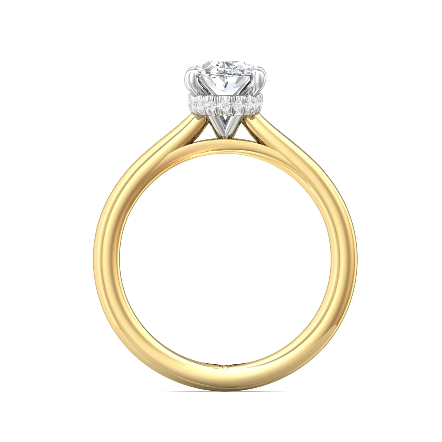 Martin Flyer Solitaire Oval Engagement Ring DERS41XXSYZPL-C-9.7X7.2OV - Image 3