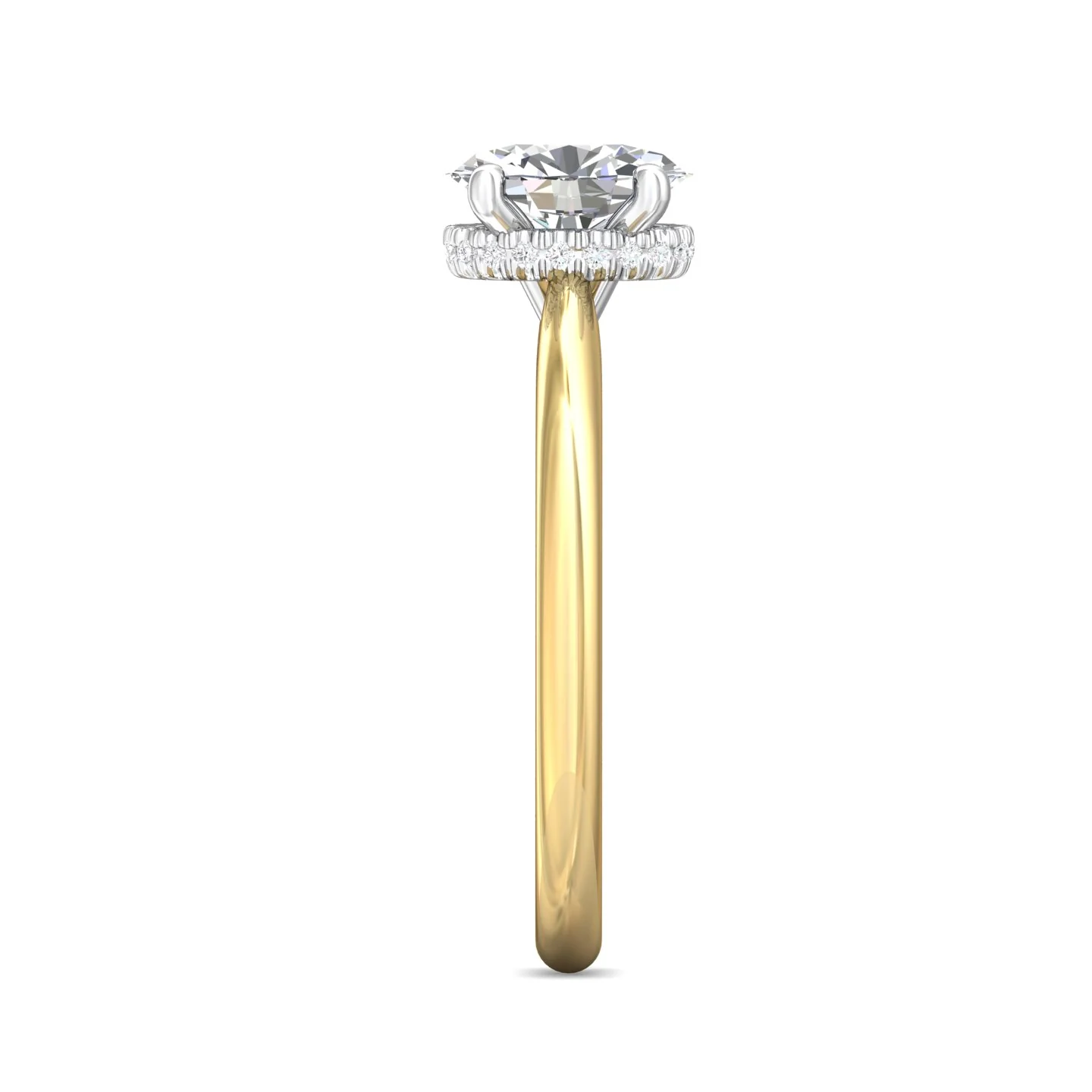 Martin Flyer Solitaire Oval Engagement Ring DERS41XXSYZPL-C-9.7X7.2OV - Image 4