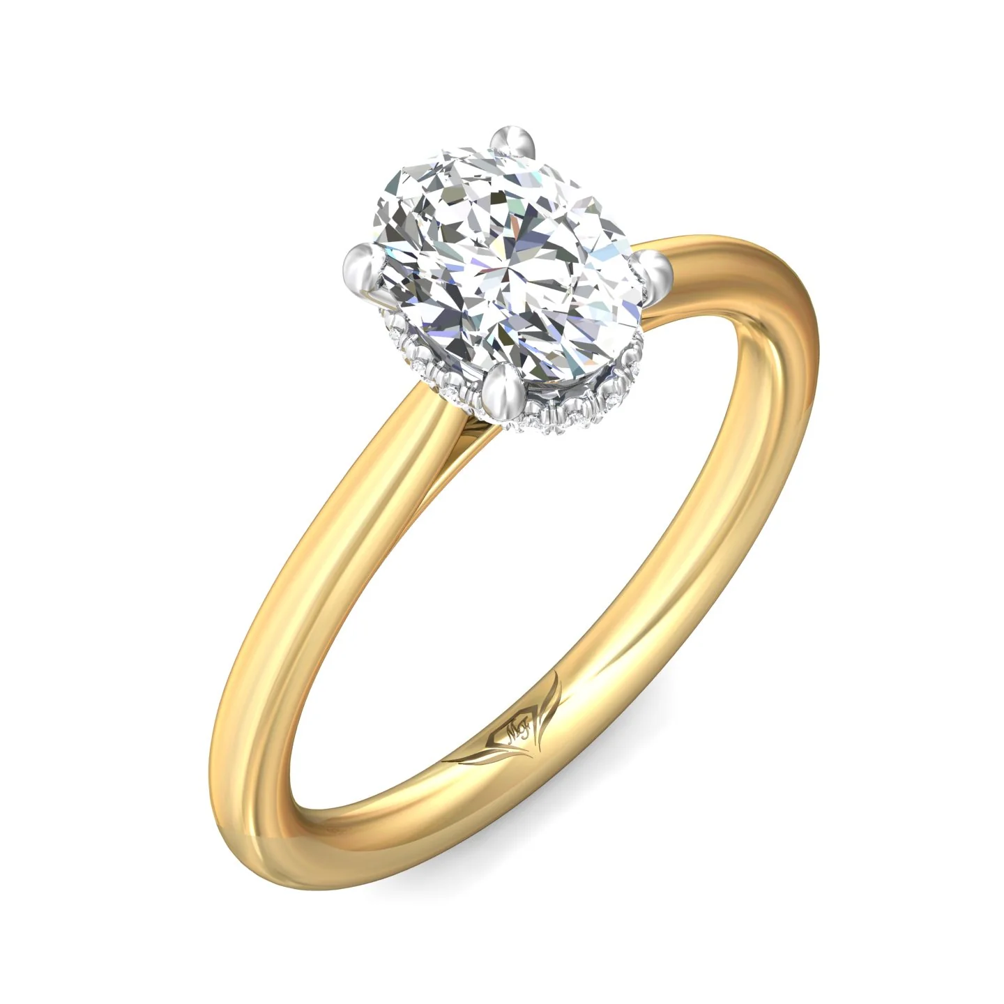Martin Flyer Solitaire Oval Engagement Ring DERS41XXSYZPL-C-9.7X7.2OV - Image 5