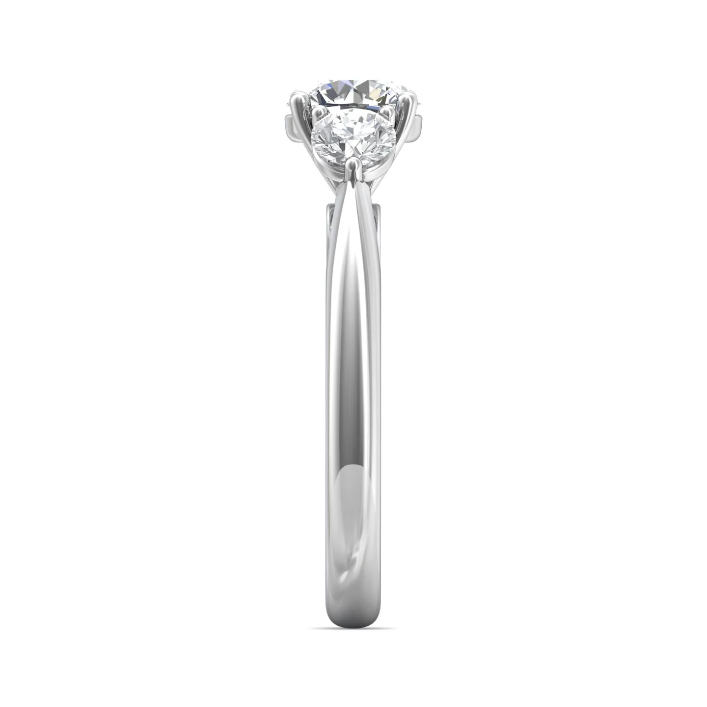 Martin Flyer Three Stone Round Engagement Ring DERT02SPL-C-6.5RD - Image 4
