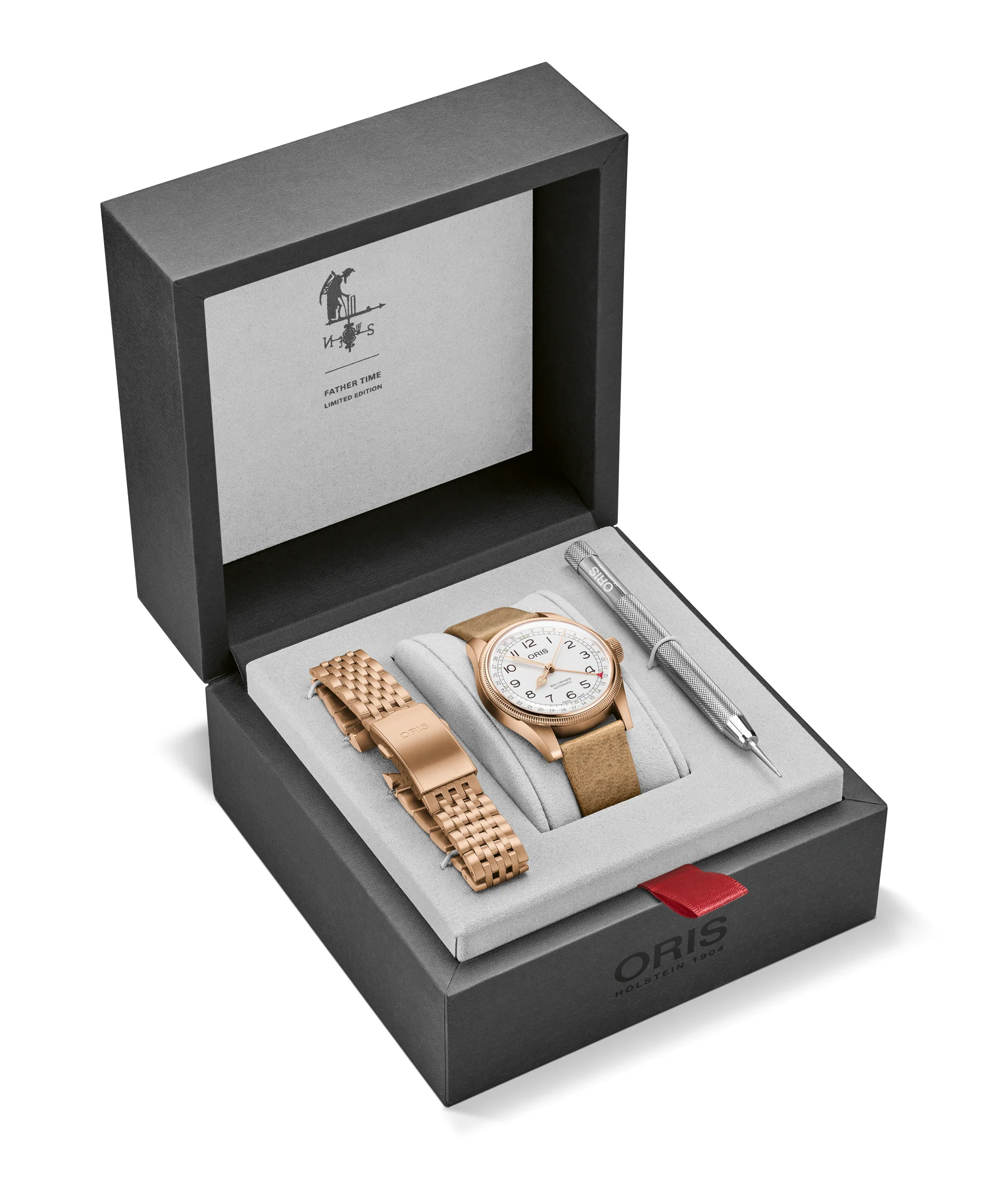 Oris Big Crown Pointer Date Bronze 40mm Father Time Limited Edition 01 754 7741 3161-Set - Image 5