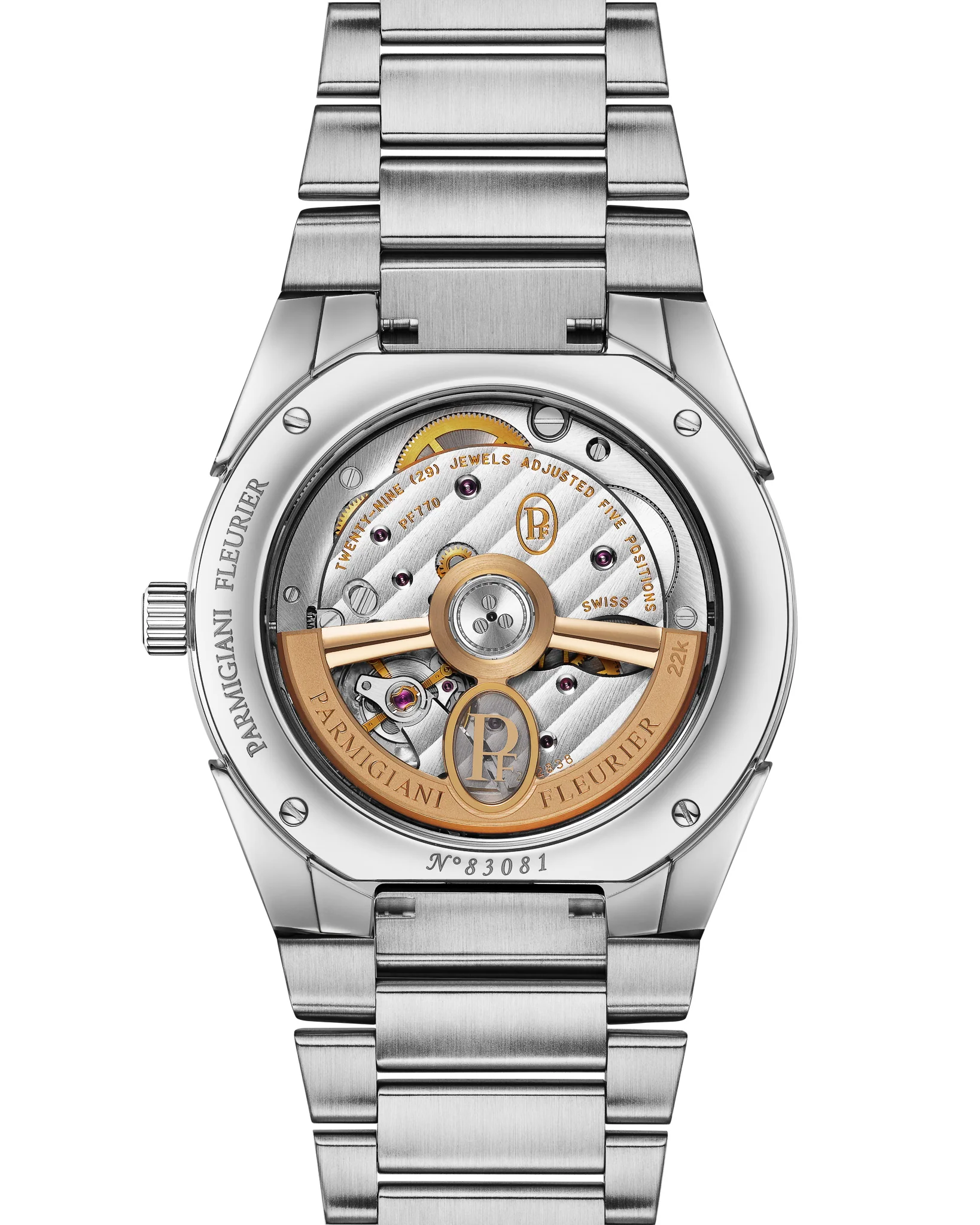 Parmigiani Fleurier Tonda PF Automatic Steel Platinum Alta Rosa PFC804-1020007-100182 - Image 2