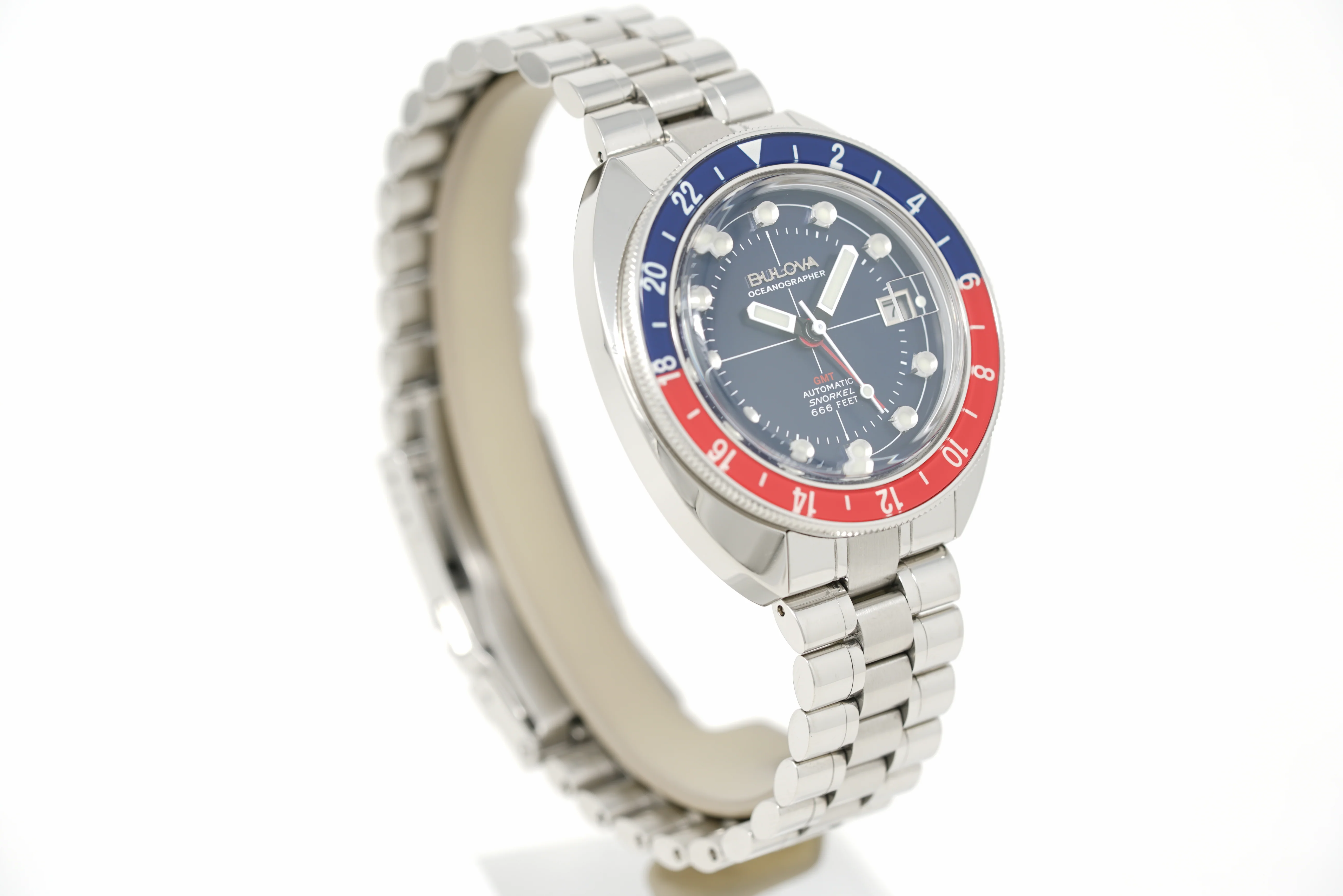 Pre-Owned Bulova Oceanographer GMT 96B405 - Image 6
